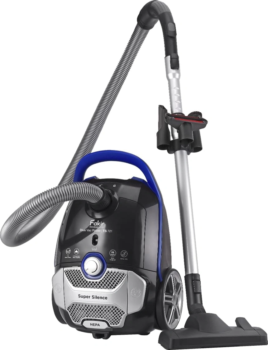 FAKIR Blue Vac Power TS 721 Bodenstaubsauger – 800 W, HEPA H14, extra leise