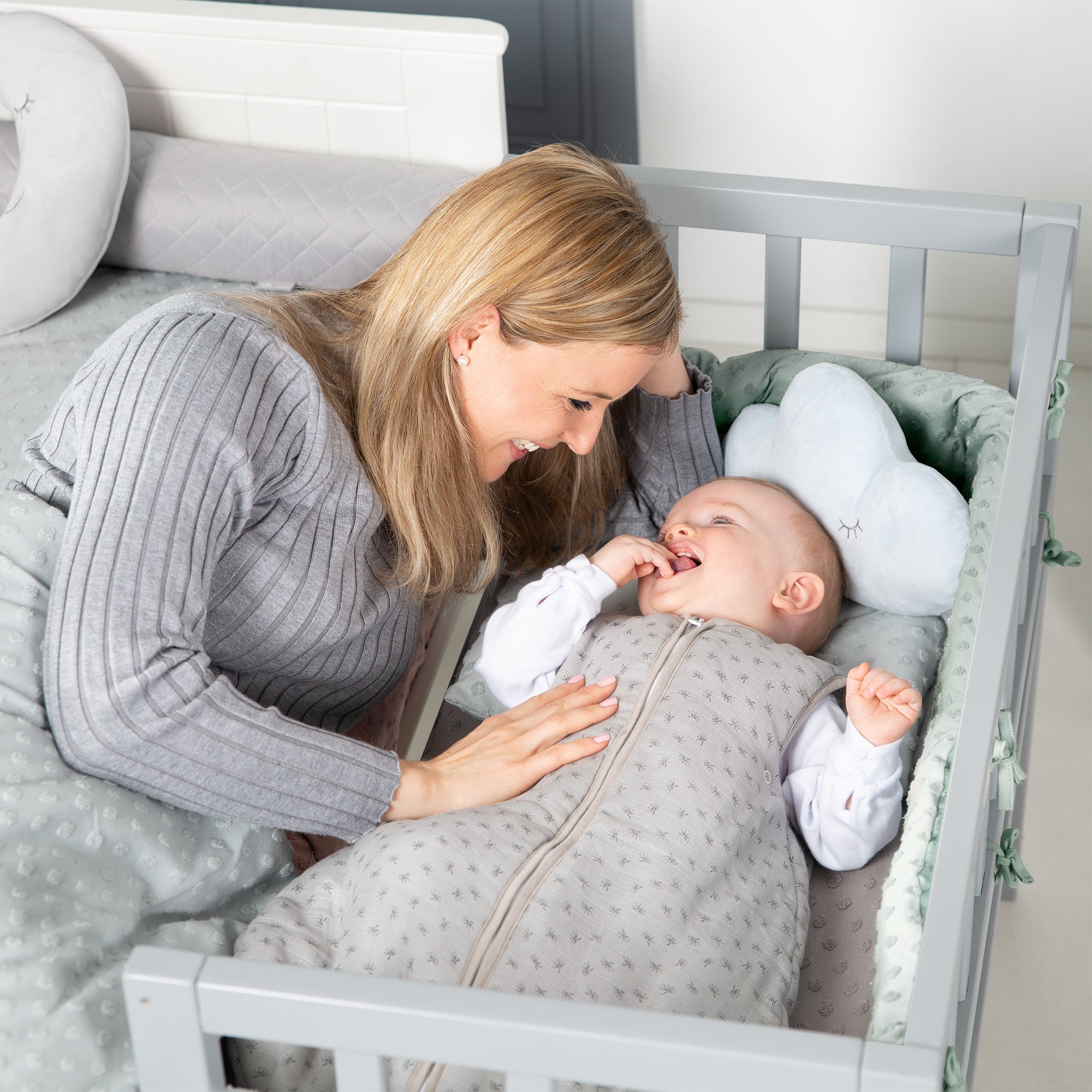 Roba 204092G240 Nestchen Lil Planet frosty green – Babynester - Produktbild 4