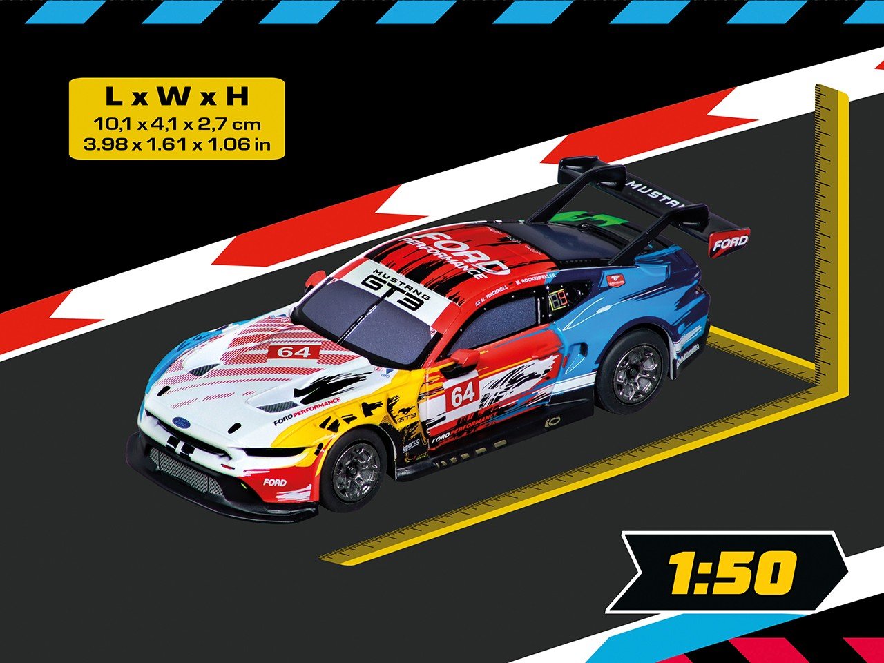 Carrera HYBRID Ford Mustang GT3 Champion Spirit, No.64