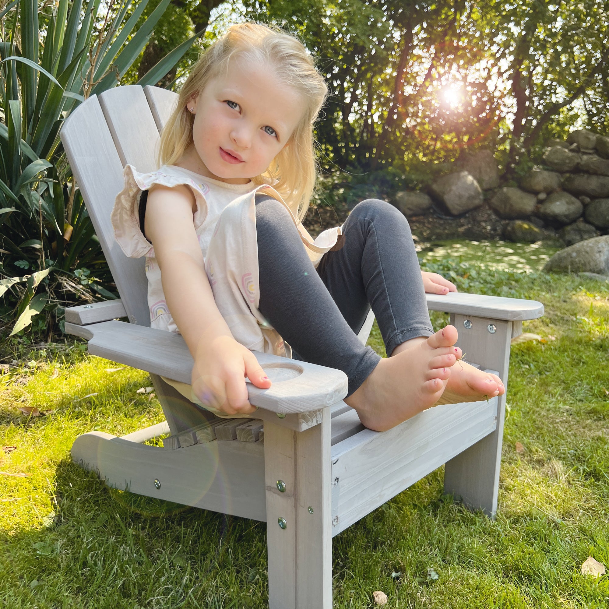 Roba 457006GA Outdoorstuhl "Deck Chair" grau – Outdoor FSC - Bild 7 Roba 457006GA Outdoorstuhl "Deck Chair" grau – Outdoor FSC - Produktbild 7