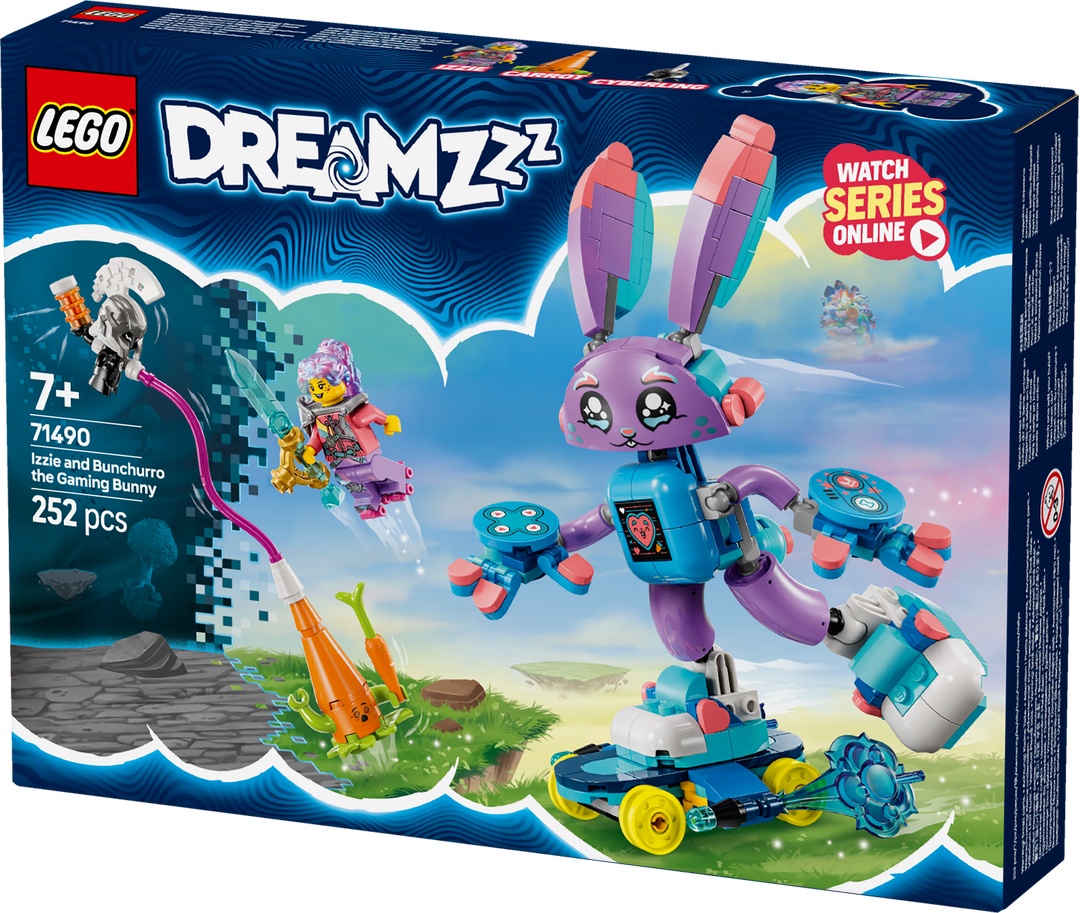 LEGO® DREAMZzz™ 71490 Izzie und Bunchurro der Gaming-Hase Roboter