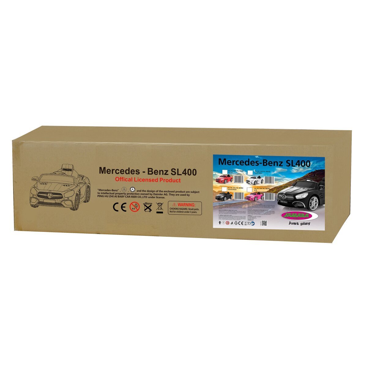 JAMARA Ride-on Mercedes-Benz SL 400 pink 12V ab 3 Jahren JAMARA Ride-on Mercedes-Benz SL 400 pink 12V ab 3 Jahren