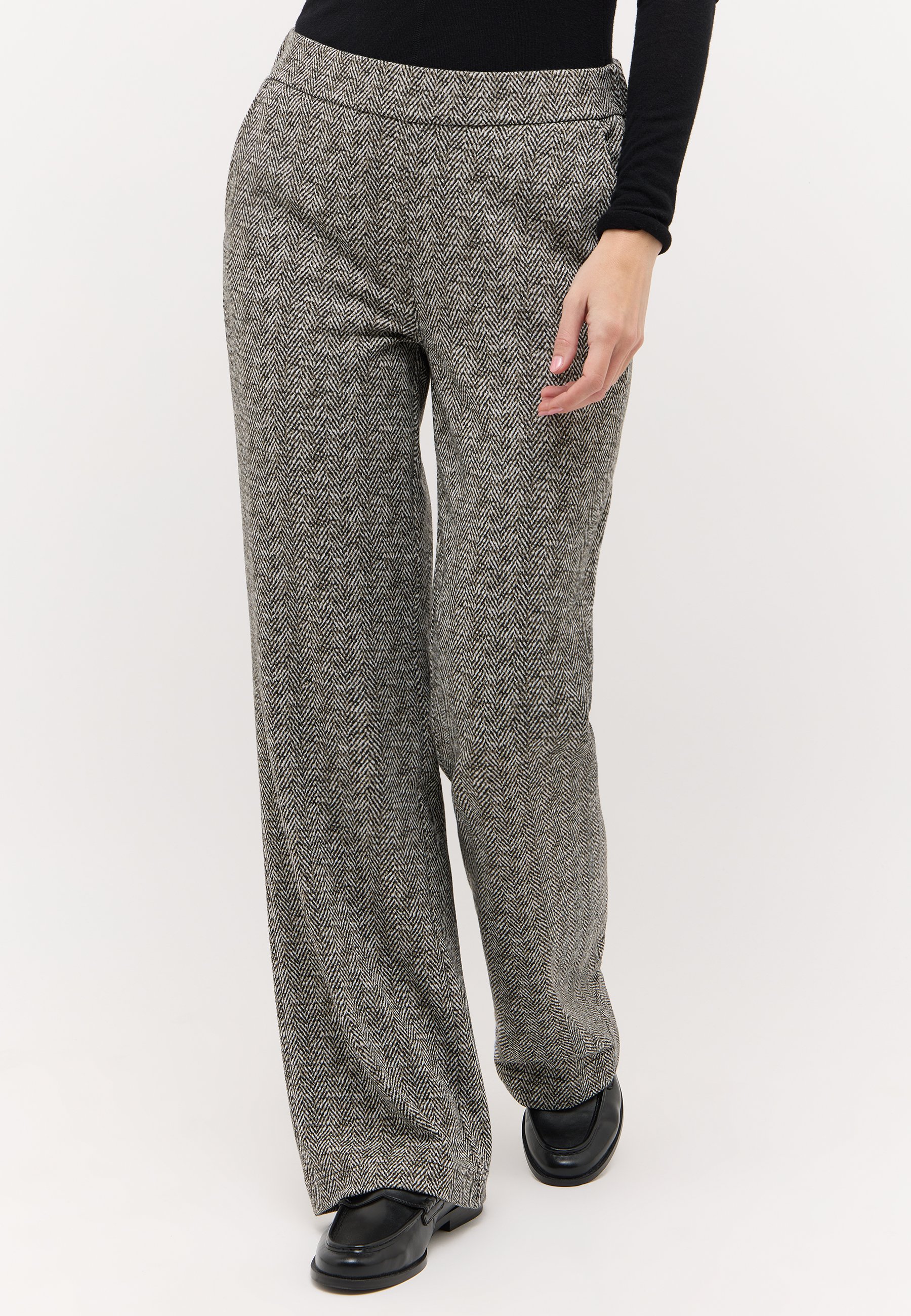 ANGELS 606251730 Damen Jeans Liz Easy Wide Leg - Schwarz - 1