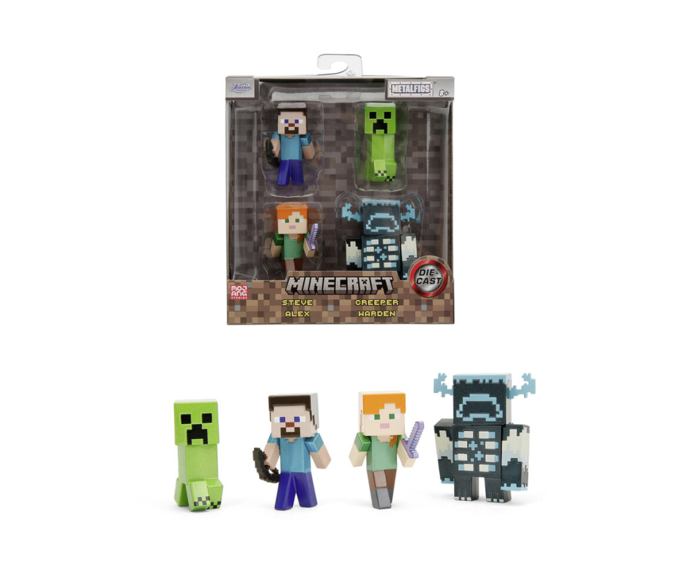 Jada Minecraft 4-Pack 2,5" Figures Jada Minecraft 4-Pack 2,5" Figures
