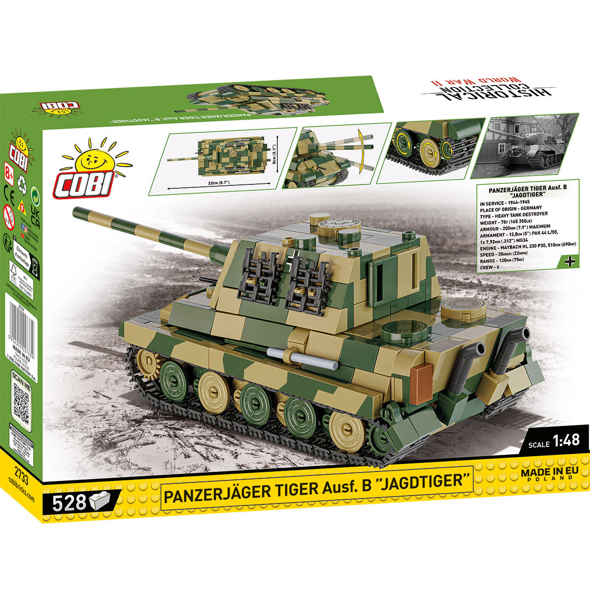 COBI 2733 - Panzerjäger TIGER AUSF. B Jagdtiger - Bild 2 COBI 2733 - Panzerjäger TIGER AUSF. B Jagdtiger - Bild 2