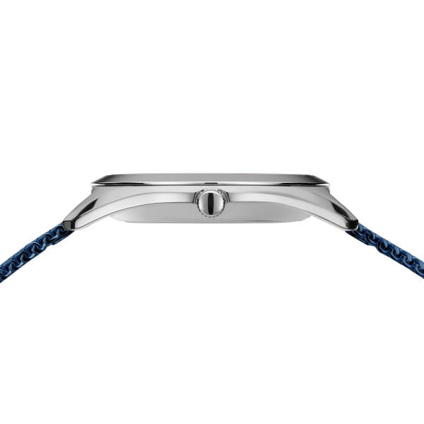 Bering 17331-307 Damenuhr, Milanaise/Solar, Blau