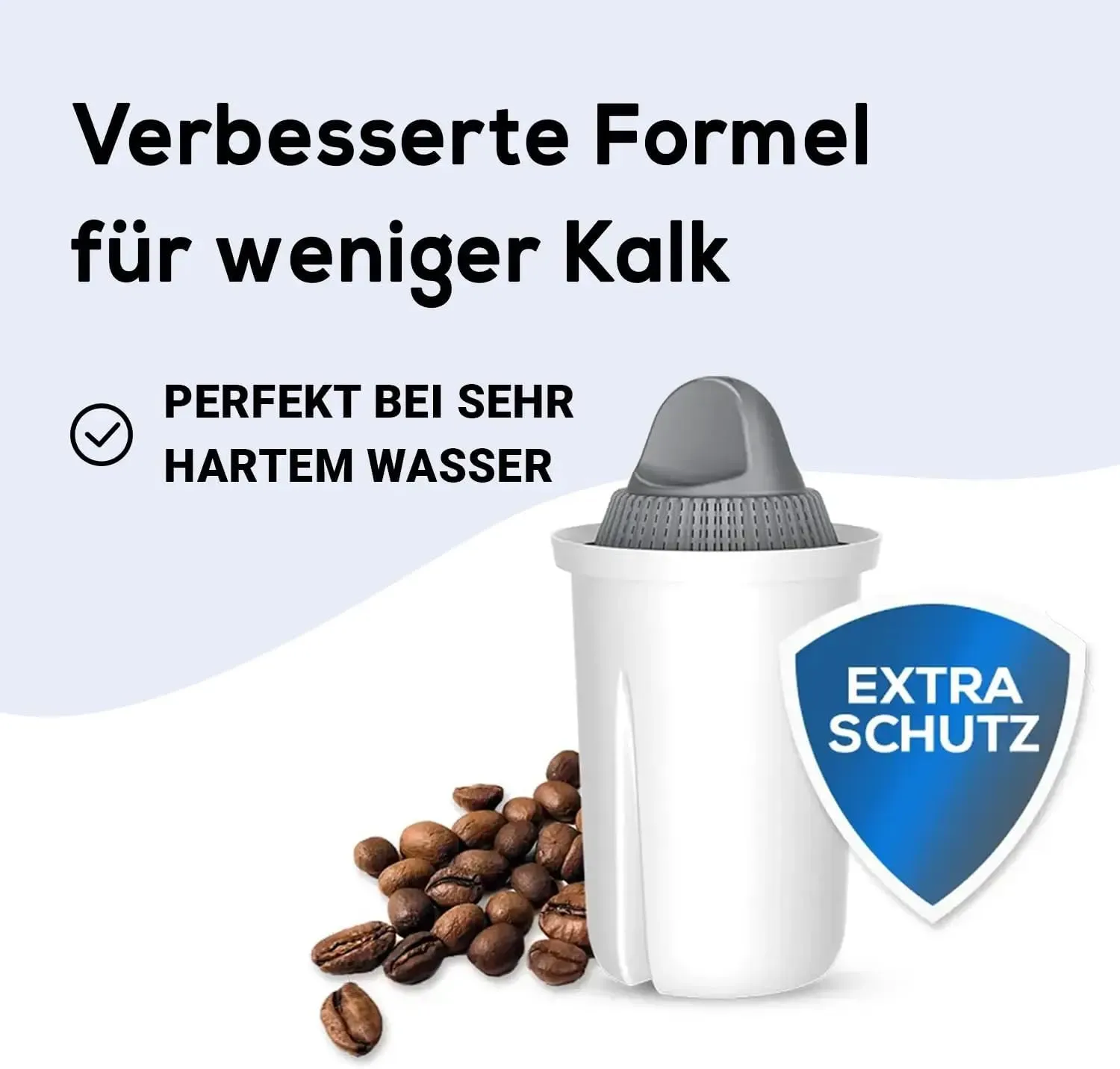 PEARLCO 261032 Protect+ Classic Filterkartuschen – 3er Pack – für sehr hartes Wasser