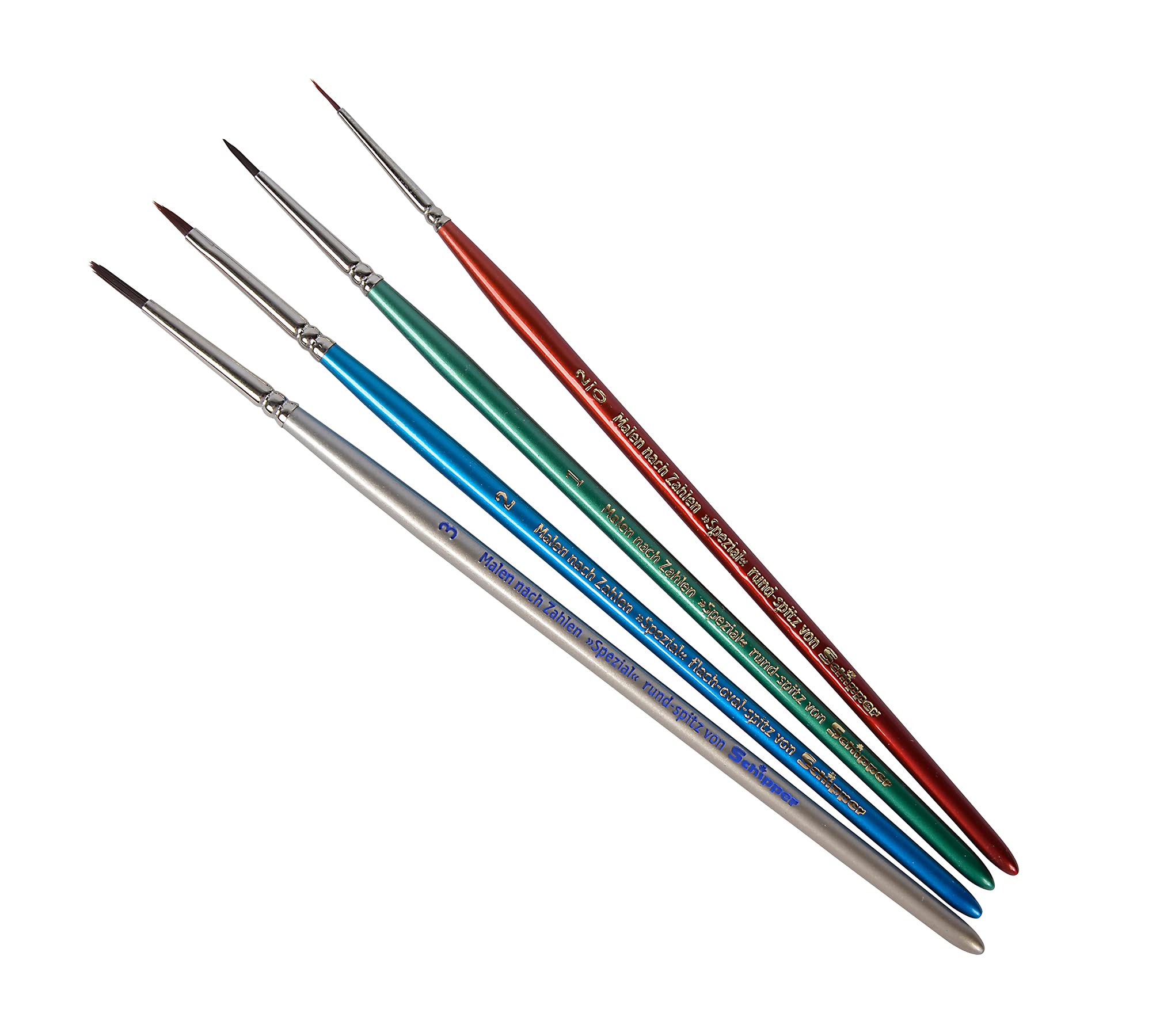 Schipper Mnz - 4 Spezialpinsel - Malpinsel-Set Für Alle Flächen 605020536 Pinsel, Gerät, Werkzeug, Pfeil, Waffe