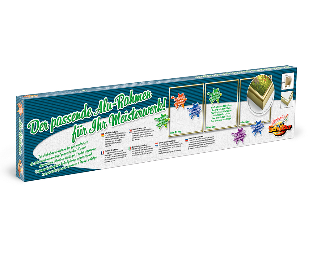 Schipper MNZ - Alurahmen Tripty. Gold 120 x 40 cm