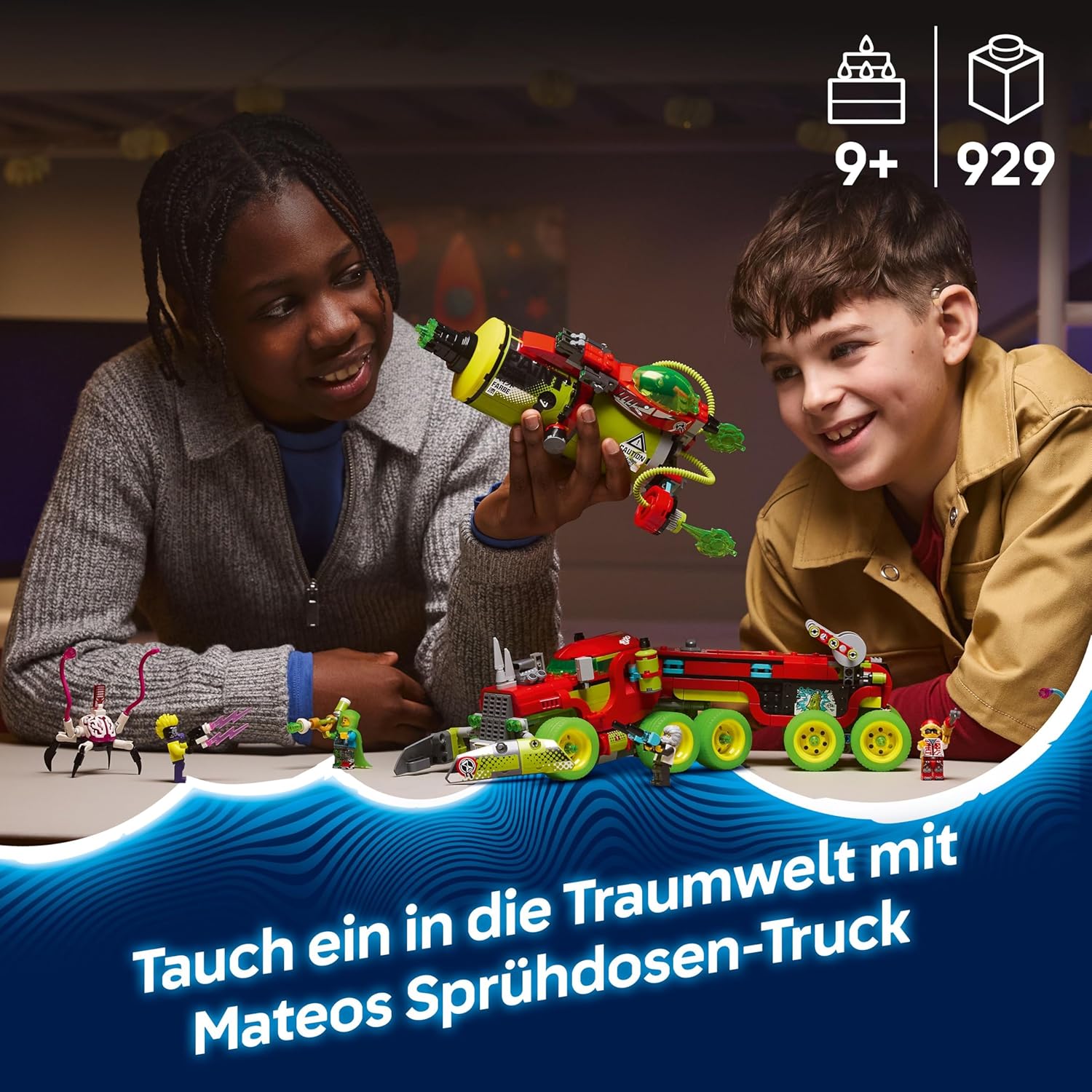 LEGO® DREAMZzz 71499 Mateos Sprühdosen-Truck Werbung, Erwachsener, Weiblich, Person, Frau