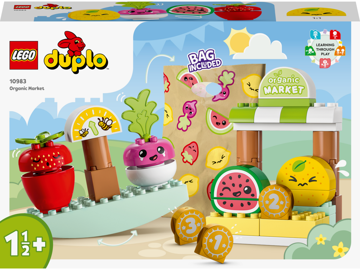 LEGO® DUPLO® Biomarkt 10983 Essen, Mittagessen, Mahlzeit, Leute, Person