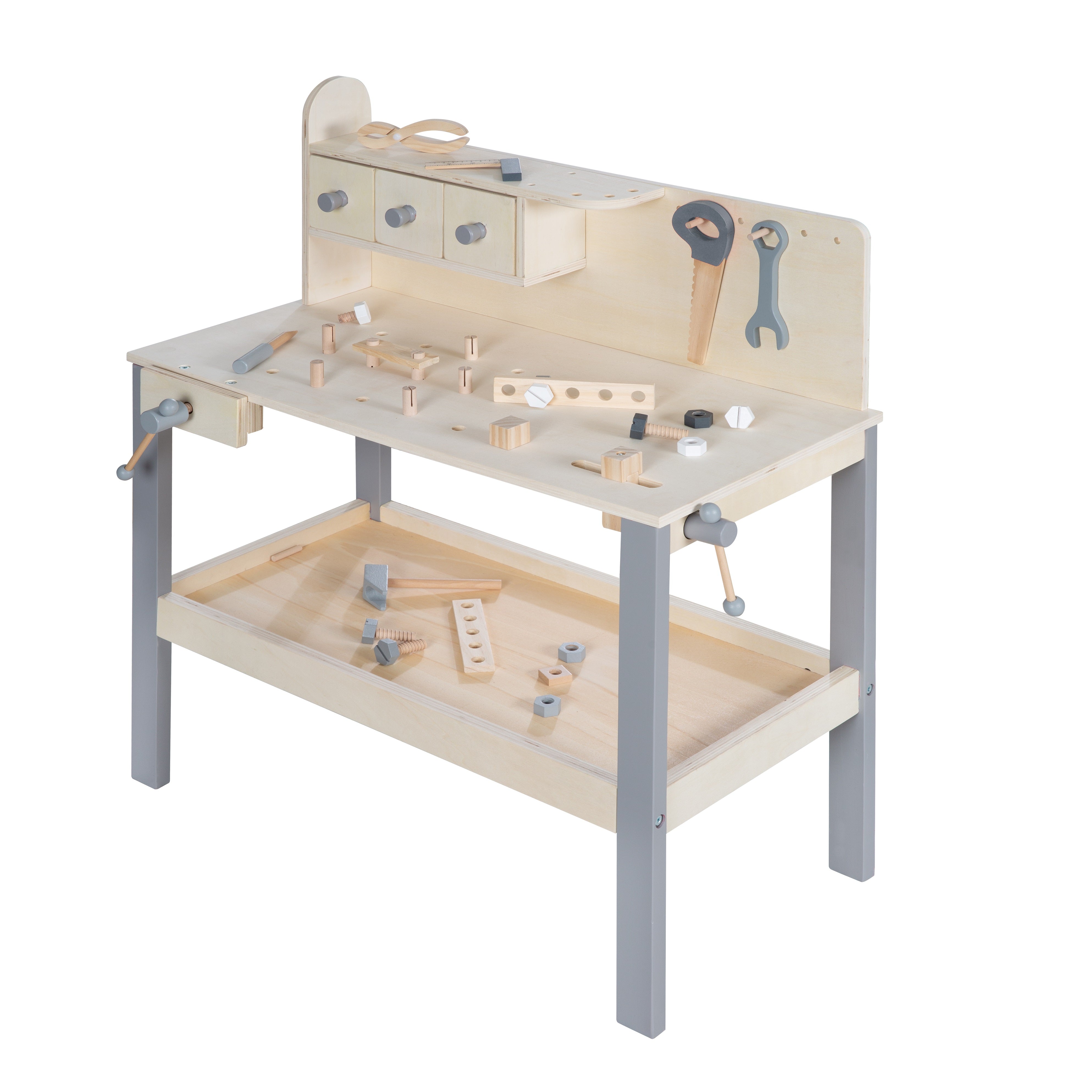 Roba 97210GA Werkbank natur lackiert – Rollenspiel - Bild 1 Roba 97210GA Werkbank natur lackiert – Rollenspiel - natur lackiert - Rollenspiel - Produktbild 1