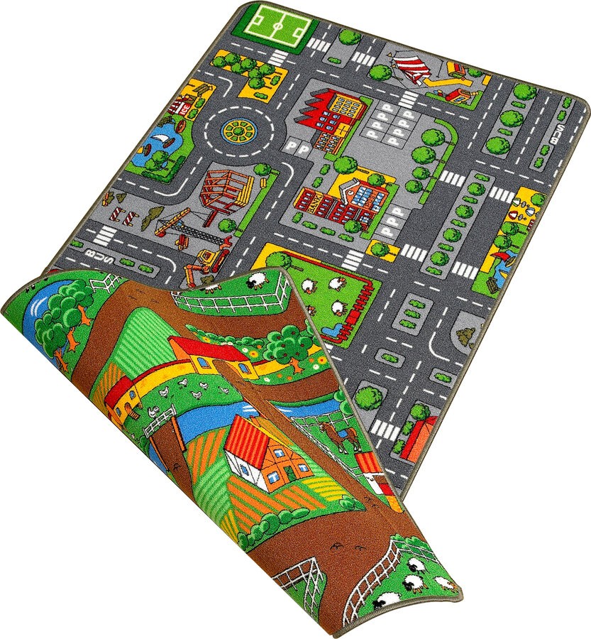 Wende-Spielteppich 100 x 190 cm Dekoration, für, Zuhause, Teppich