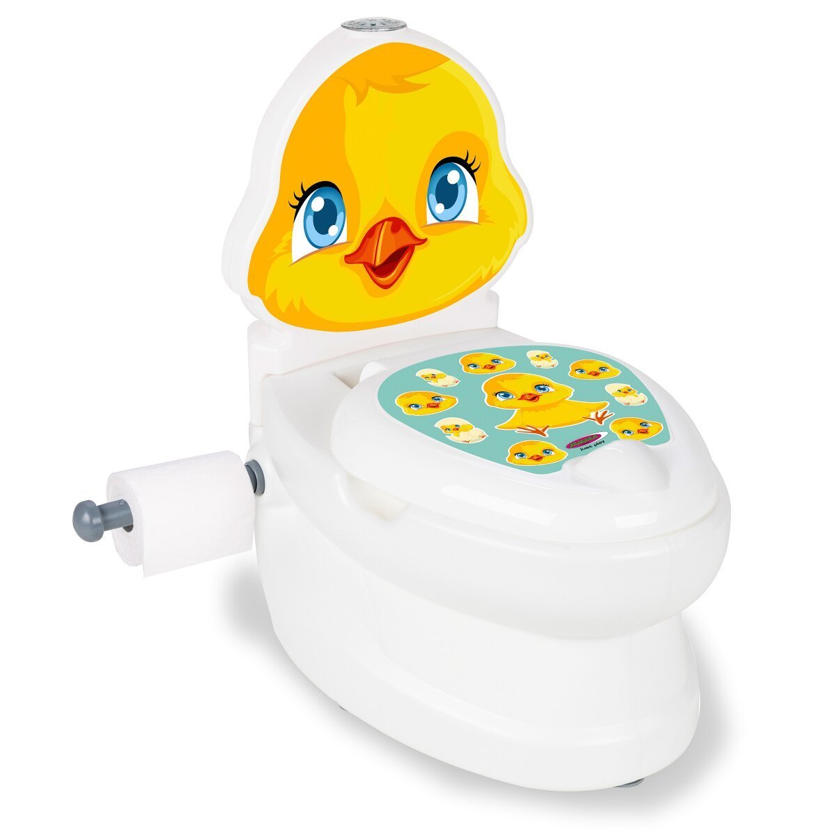 JAMARA Meine kleine Toilette Küken mit Spülsound und Toilettenpapierhalter ab 18 Monaten