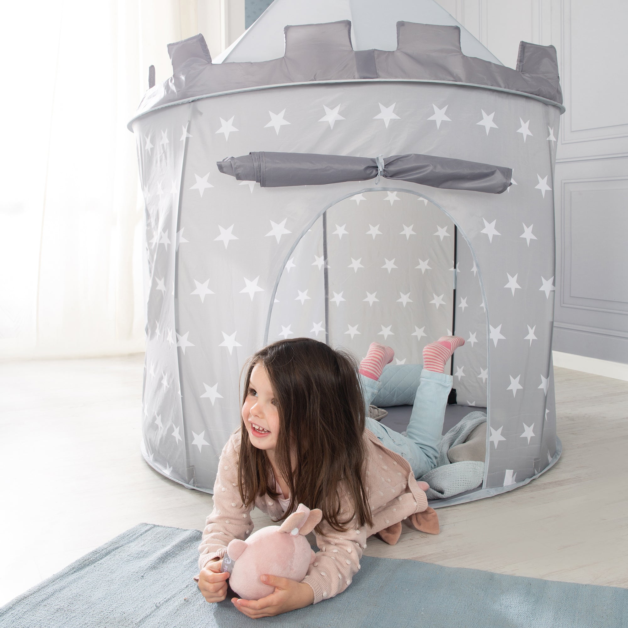 Roba 69002V190 Spielzelt Ritterburg Sterne Little Stars beige – Spielen & Spaß - Bild 2 Roba 69002V190 Spielzelt Ritterburg Sterne Little Stars beige – Spielen & Spaß - Produktbild 2