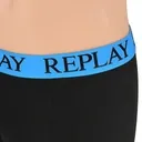 REPLAY Herren Boxershorts I101143BB - Blau/Schwarz, 2er Pack mit Logo-Bund GR. L REPLAY Herren Boxershorts I101143BB - Blau/Schwarz, 2er Pack mit Logo-Bund GR. L