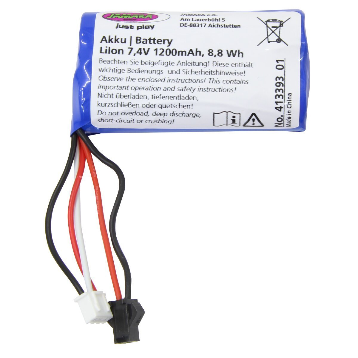 JAMARA Akku Muldenkipper Mercedes-Benz Arocs Metal 1:20 2,4GHz Li-Ion 7,4V 1200mAh 8,88Wh JAMARA Akku Muldenkipper Mercedes-Benz Arocs Metal 1:20 2,4GHz Li-Ion 7,4V 1200mAh 8,88Wh