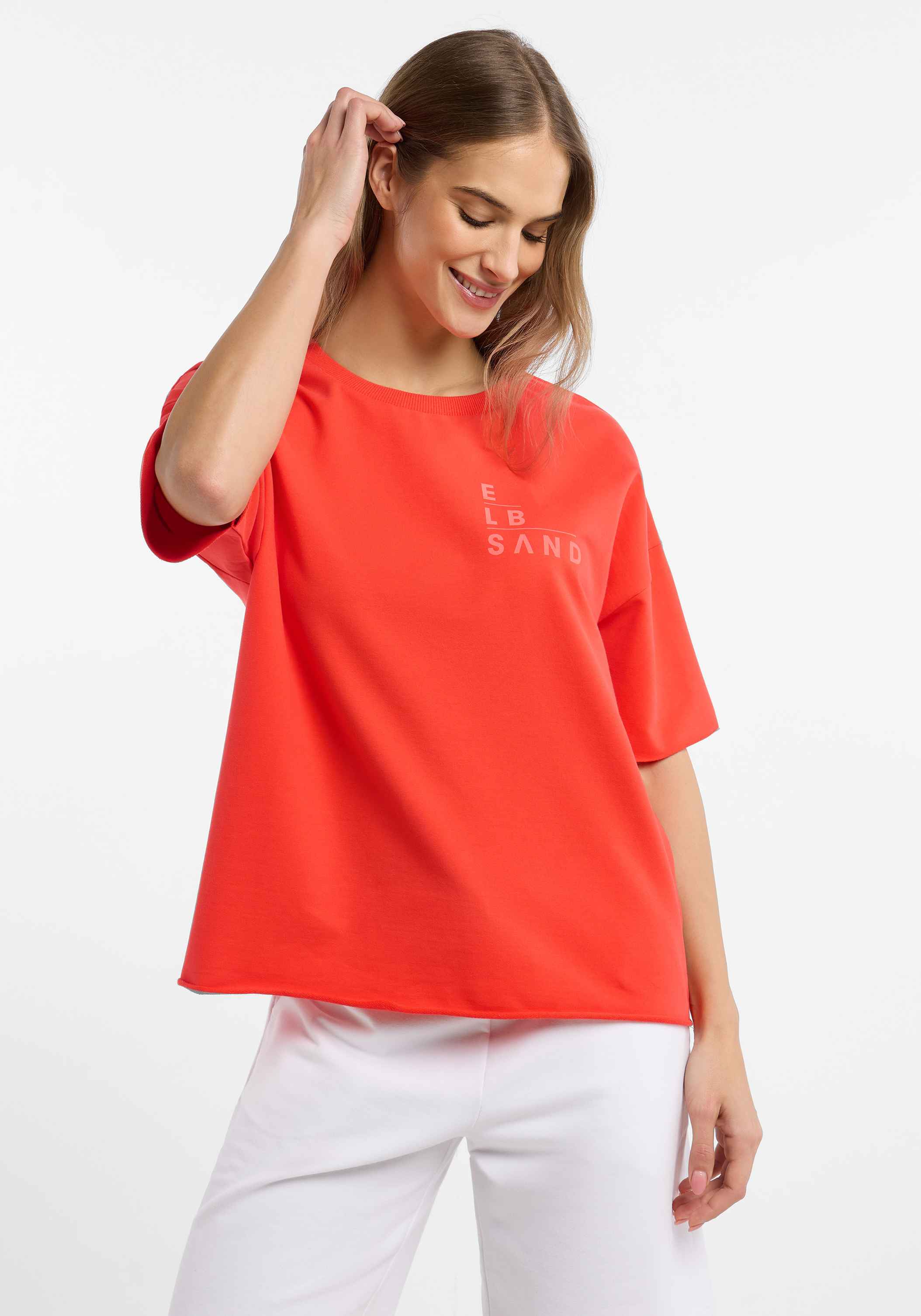 Elbsand Gaelle T-Sweat in Rot, Produktfoto 4.