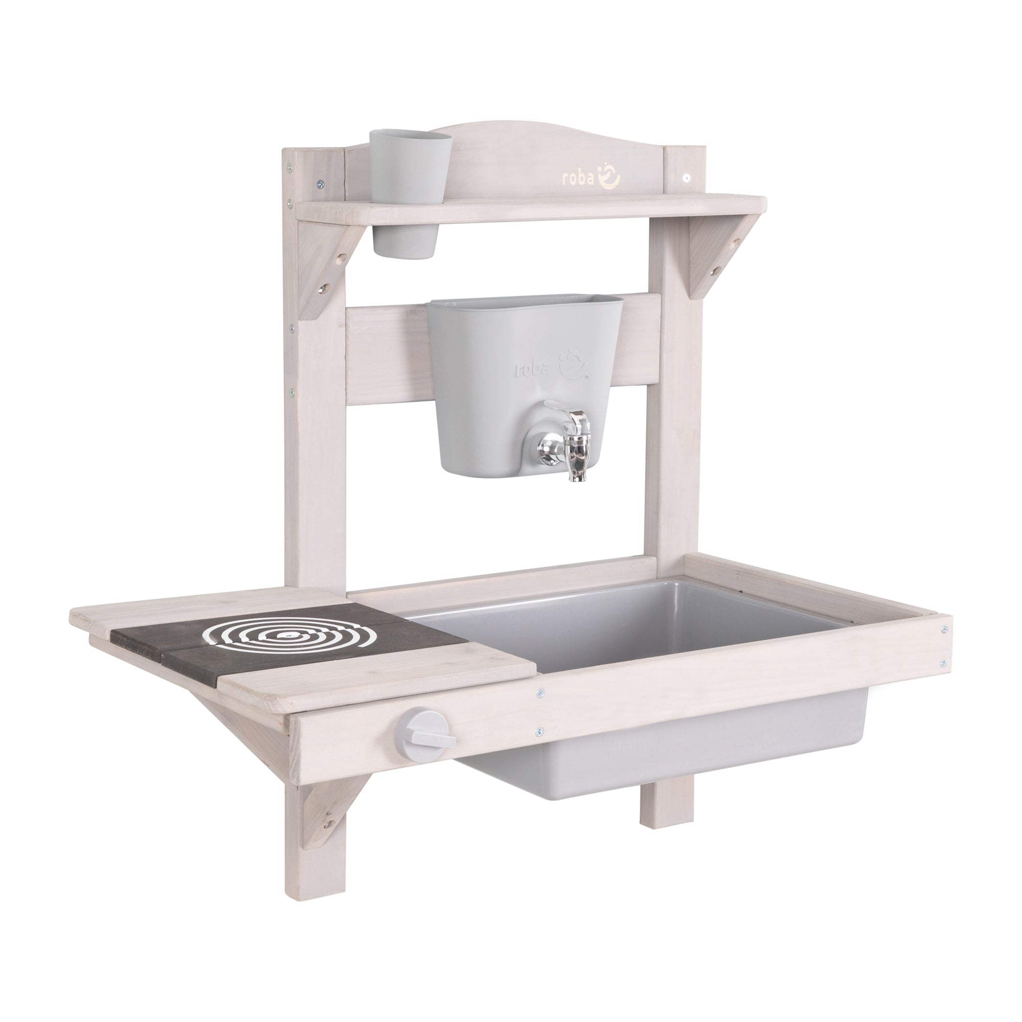 Roba 457001GAZU Spiel- Matschküche zum Hängen grau – Outdoor FSC - Bild 3 Roba 457001GAZU Spiel- Matschküche zum Hängen grau – Outdoor FSC - Produktbild 3