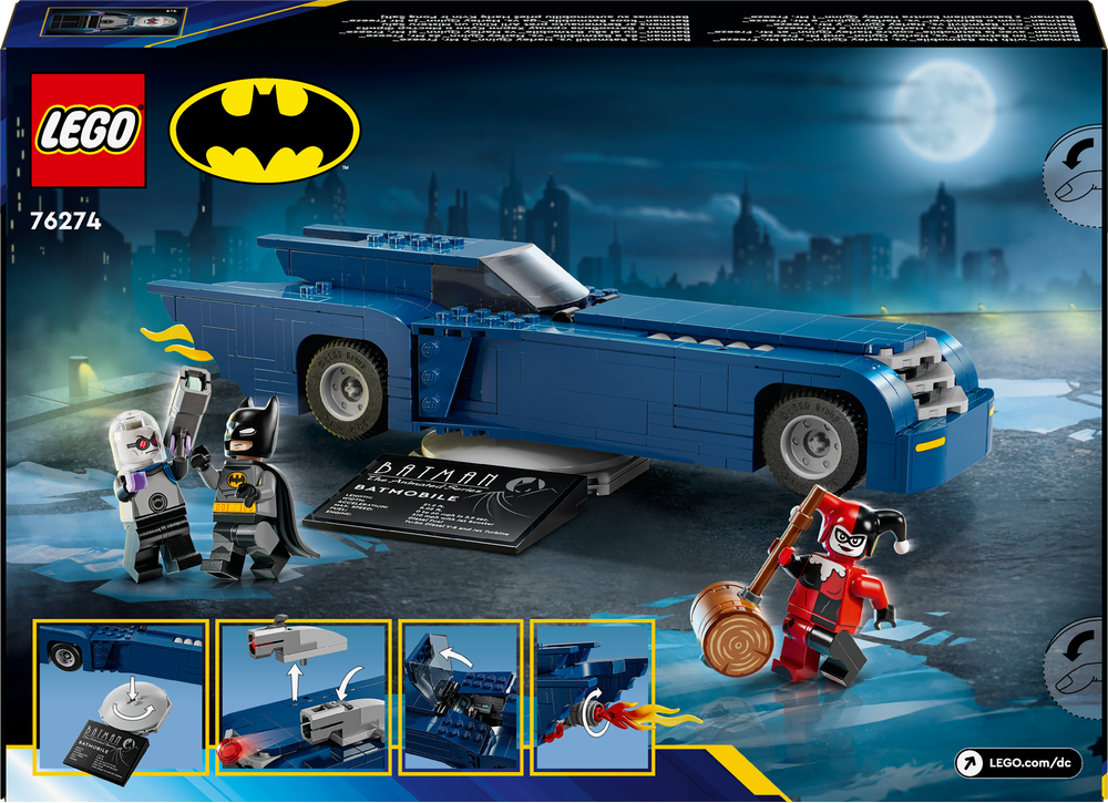LEGO® DC Batman™ im Batmobil™ vs. Harley Quinn™ und Mr. Freeze™ 76274 Maschine, Rad, Spielzeug