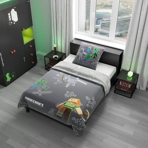 Roba 146282MC Beistelltische 2er Set 'Minecraft' - Nachttische mit Motivprint - Schwarz - Produktbild 7