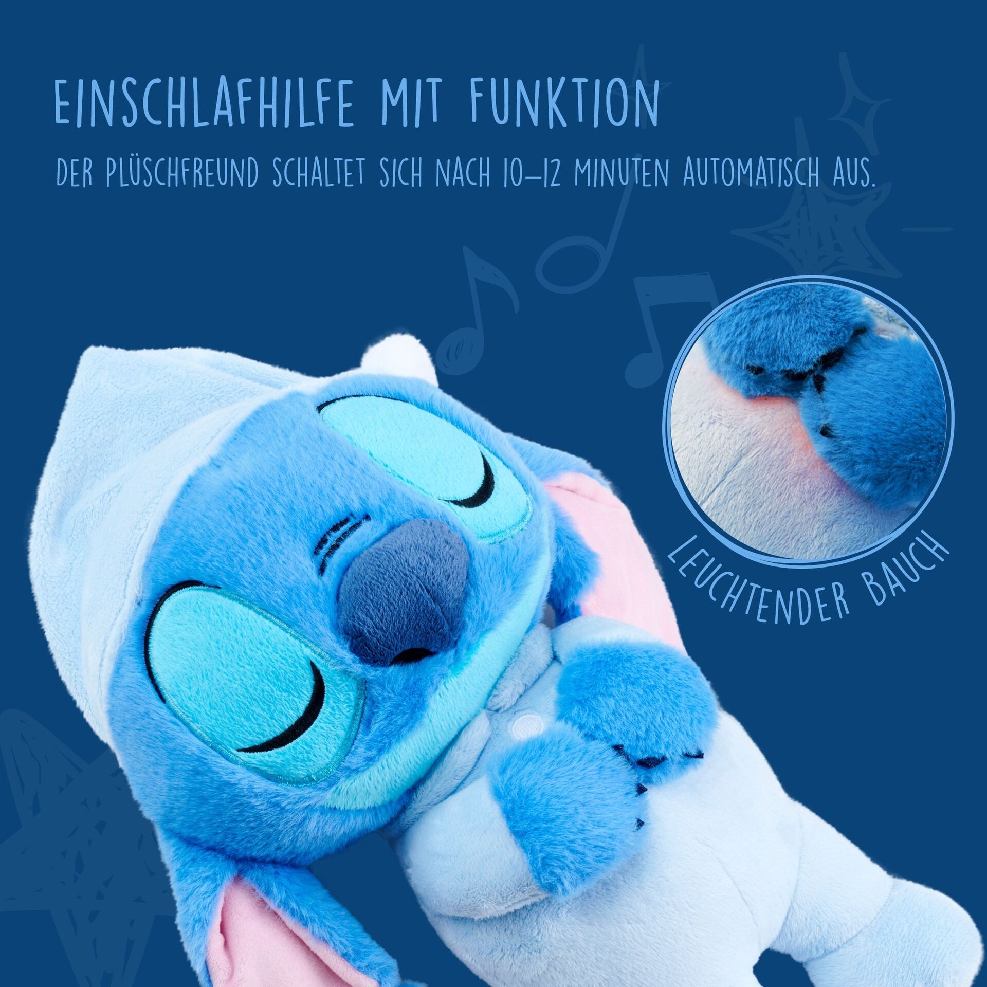 Produktfoto - SIMBA - Disney Schlafender Stitch, 31cm - Modell SIMBA 6315870637 Produktbild fuer Online-Shop