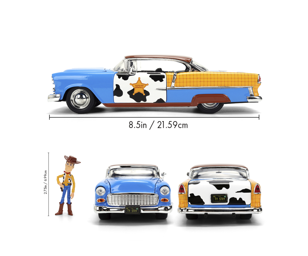 Jada Toy Story Woody 1955 Chevrolet 1:24 Jada Toy Story Woody 1955 Chevrolet 1:24