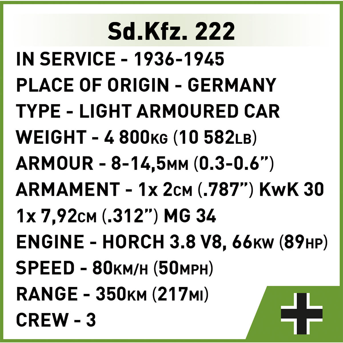 COBI 2657 - SD.KFZ. 222 - Bild 13 COBI 2657 - SD.KFZ. 222 - Bild 13