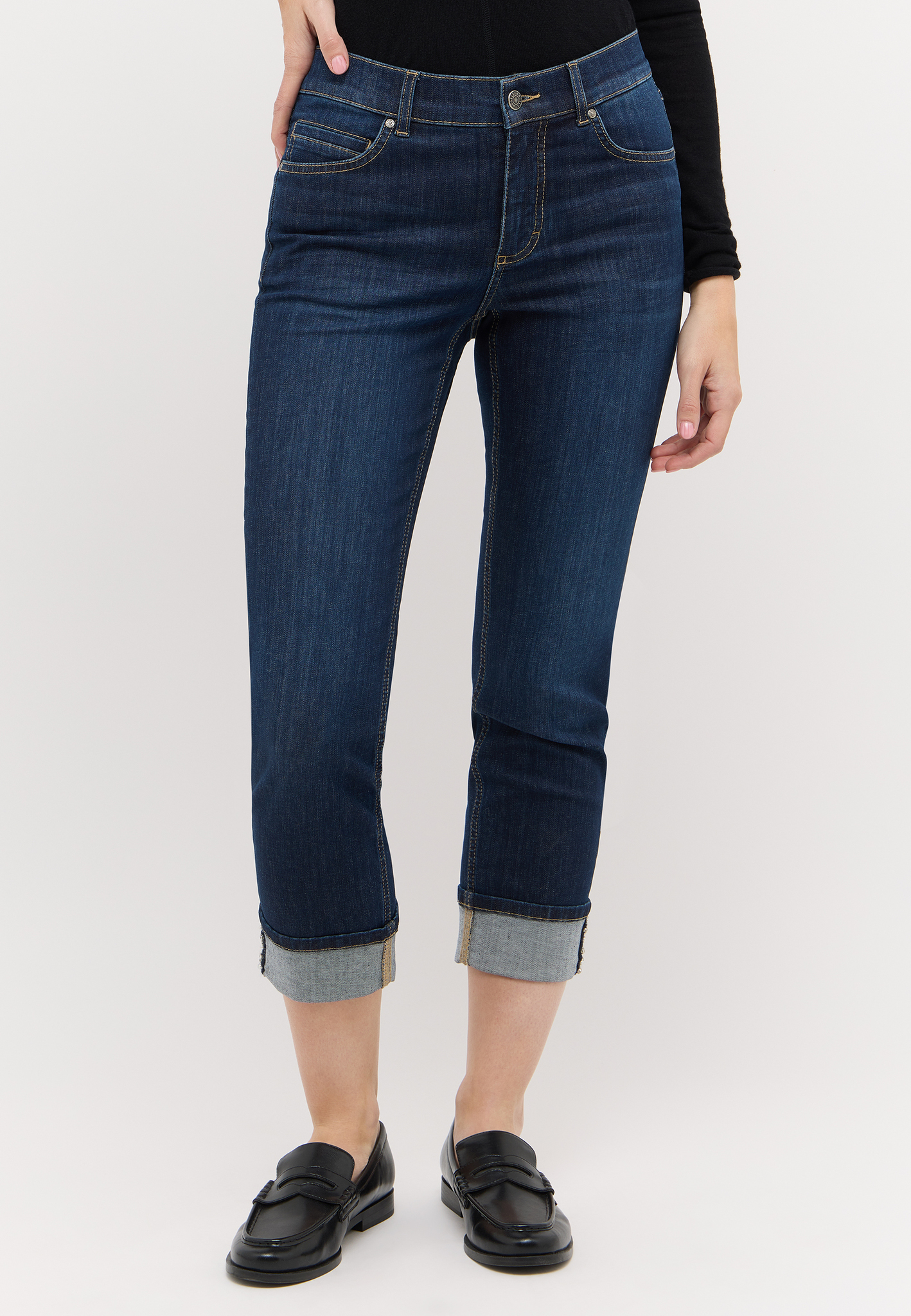 ANGELS 346346700 Damen Jeans Cira Glow 7/8 Slim Fit - Dunkelblau ANGELS 346346700 Damen Jeans Cira Glow 7/8 Slim Fit - Dunkelblau