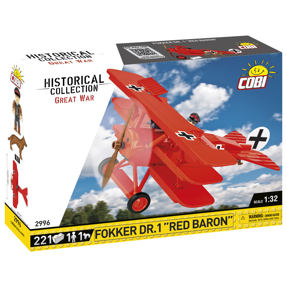 COBI 2996 - FOKKER DR.1 RED BARON COBI 2996 - FOKKER DR.1 RED BARON