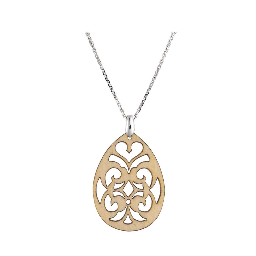 WAIDZEIT K06Z Damenkette Bohème Silber Zirbe WAIDZEIT K06Z Damenkette Bohème Silber Zirbe