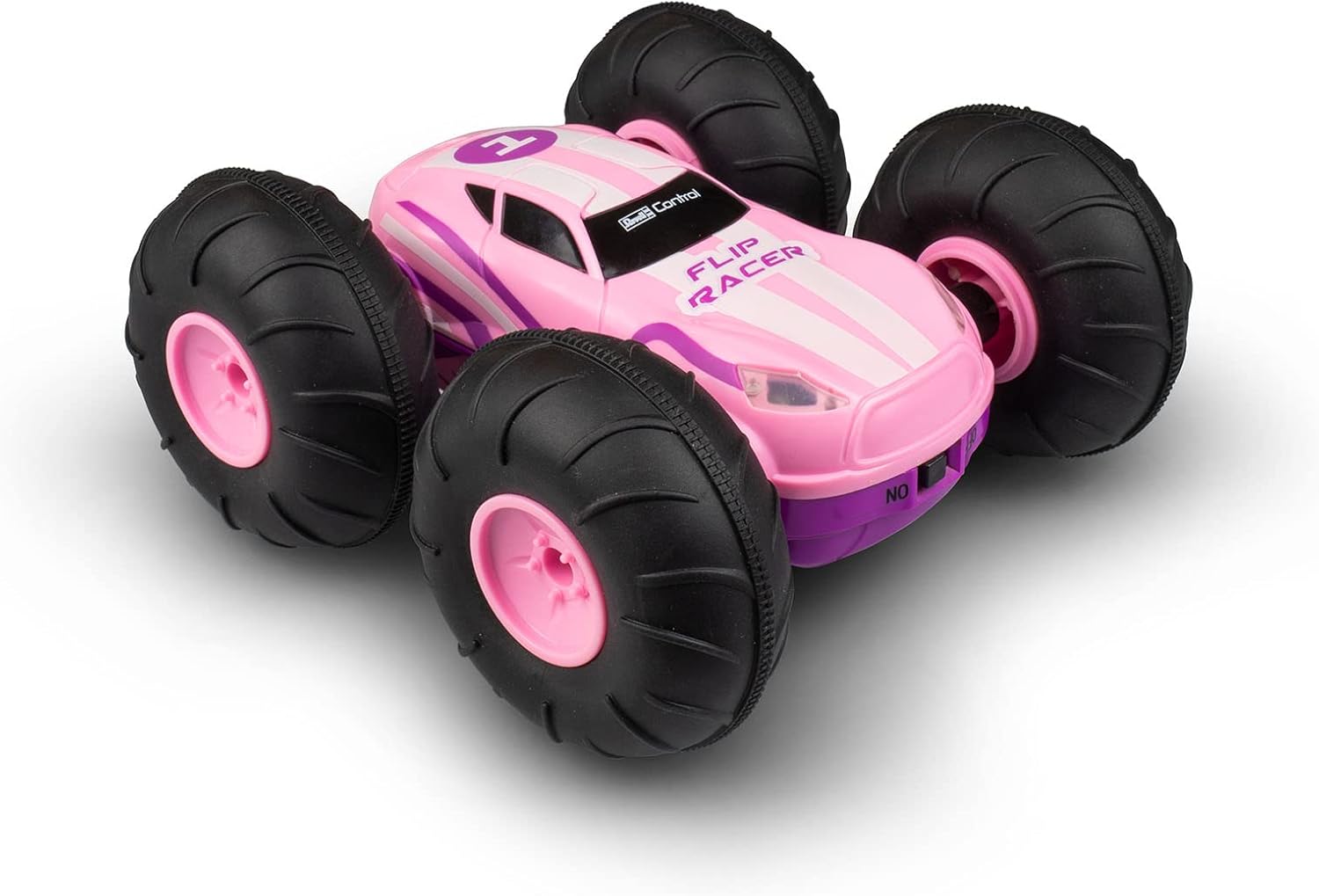 RC Stunt Car Flip Racer Pink – RC Adventskalender mit Stunt-Wagen von Revell Control Revell Control RC Adventskalender – Flip Racer Pink (01058) mit LED‑Spielsportwagen und 2,4 GHz Fernsteuerung