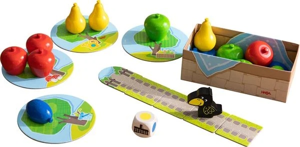 HABA Meine ersten Spiele: Erster Obstgarten - Kooperatives Würfelspiel mit Holzfiguren HABA Meine ersten Spiele: Erster Obstgarten - Kooperatives Würfelspiel mit Holzfiguren