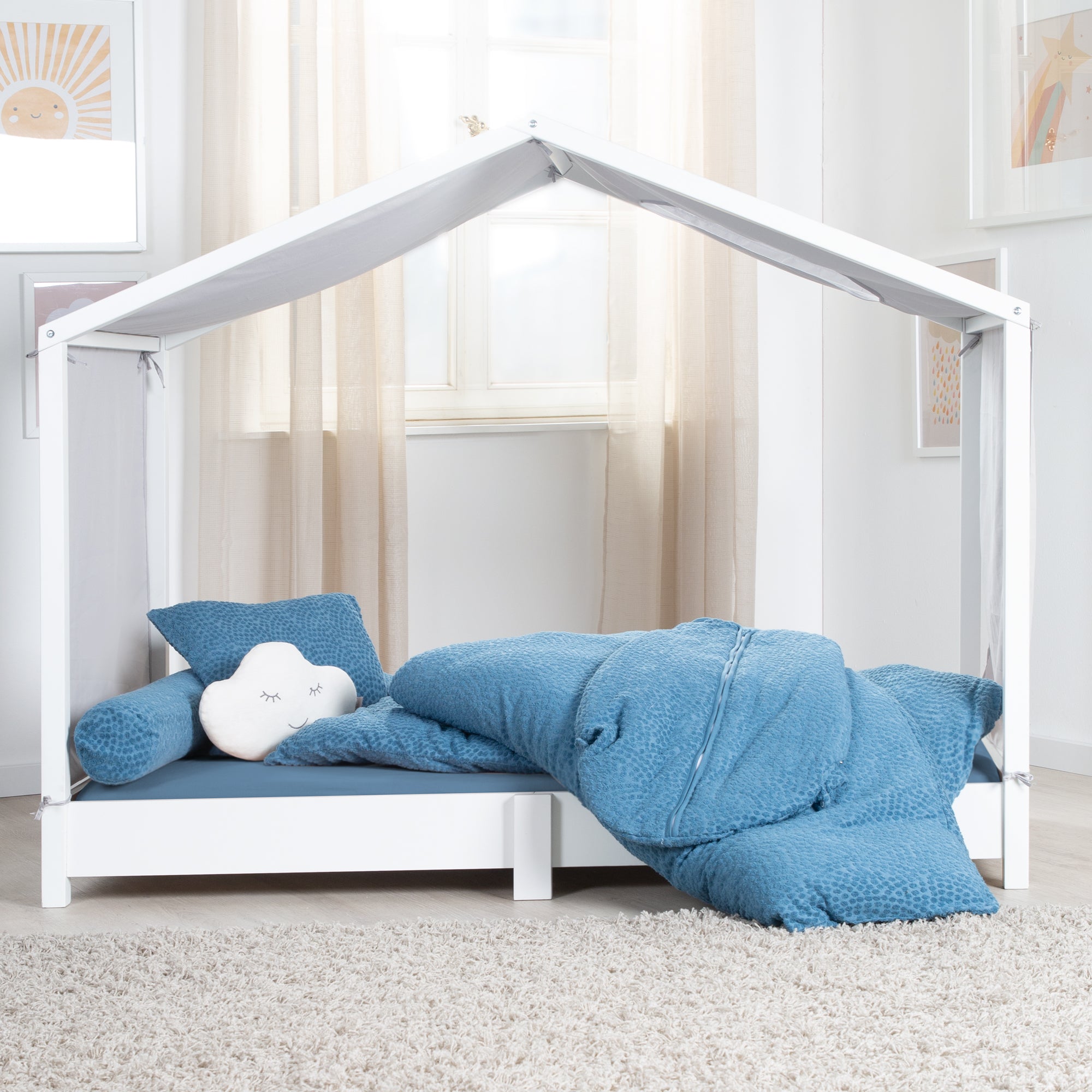 Roba 314091G282 Bettwäsche 2-tlg 'Seashells' indigo blau – Bettwäschen - Produktbild 4