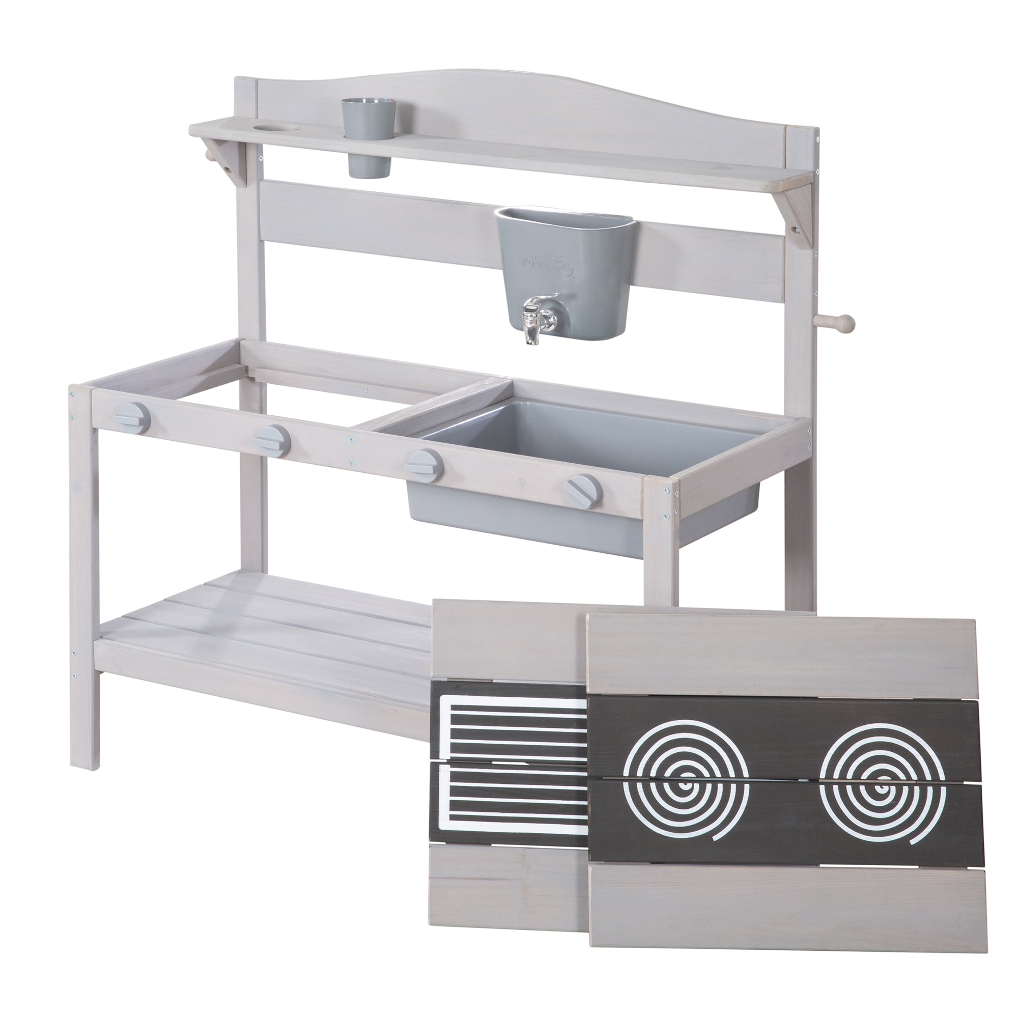 Roba 457003GAZU Outdoor Spielküche grau – Outdoor FSC - Bild 7 Roba 457003GAZU Outdoor Spielküche grau – Outdoor FSC - Produktbild 7