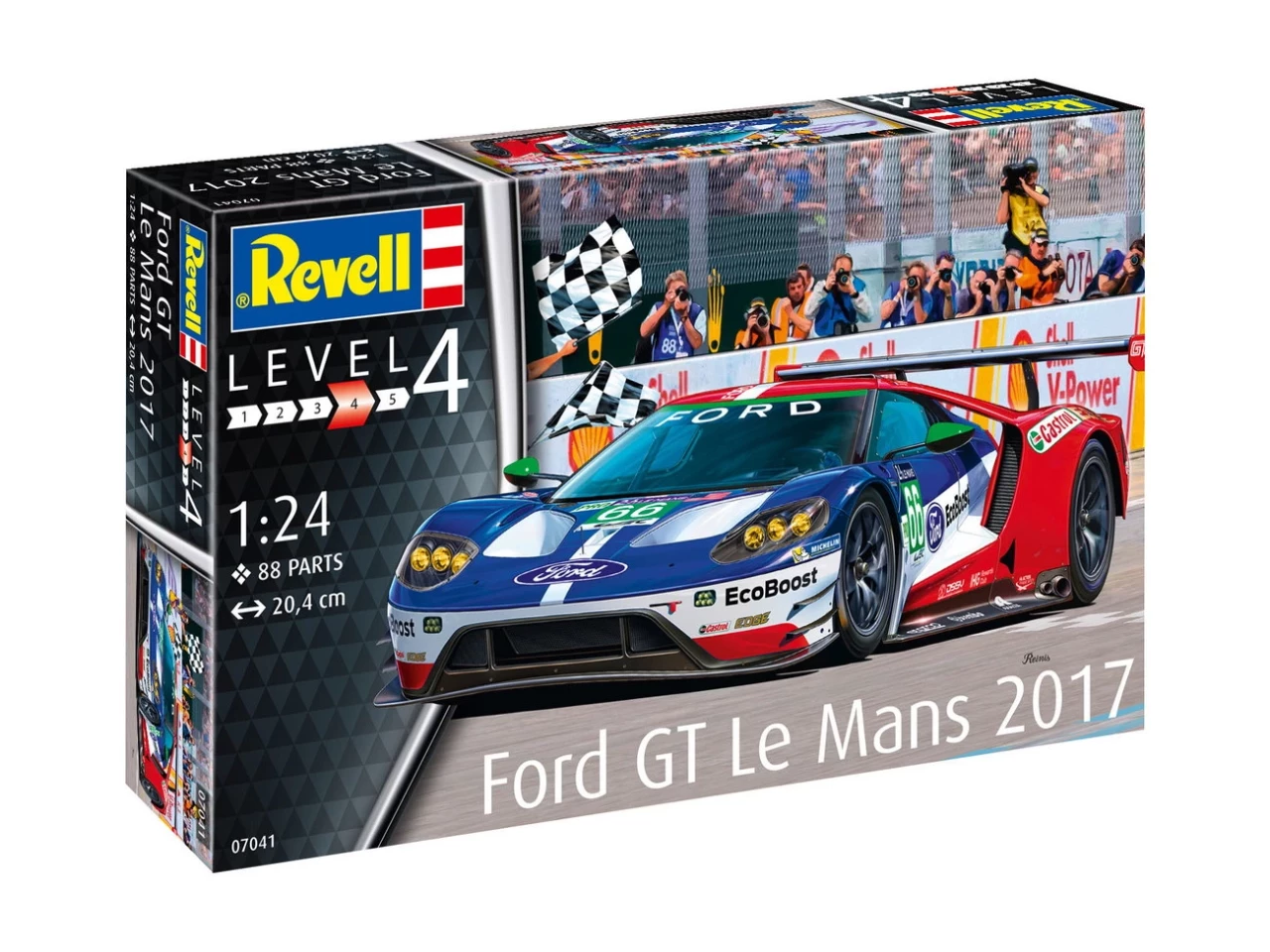 Revell 07041 Ford GT Le Mans 2017 - Rennsportmodell 1:24 Revell 07041 Ford GT Le Mans 2017 - Rennsportmodell 1:24