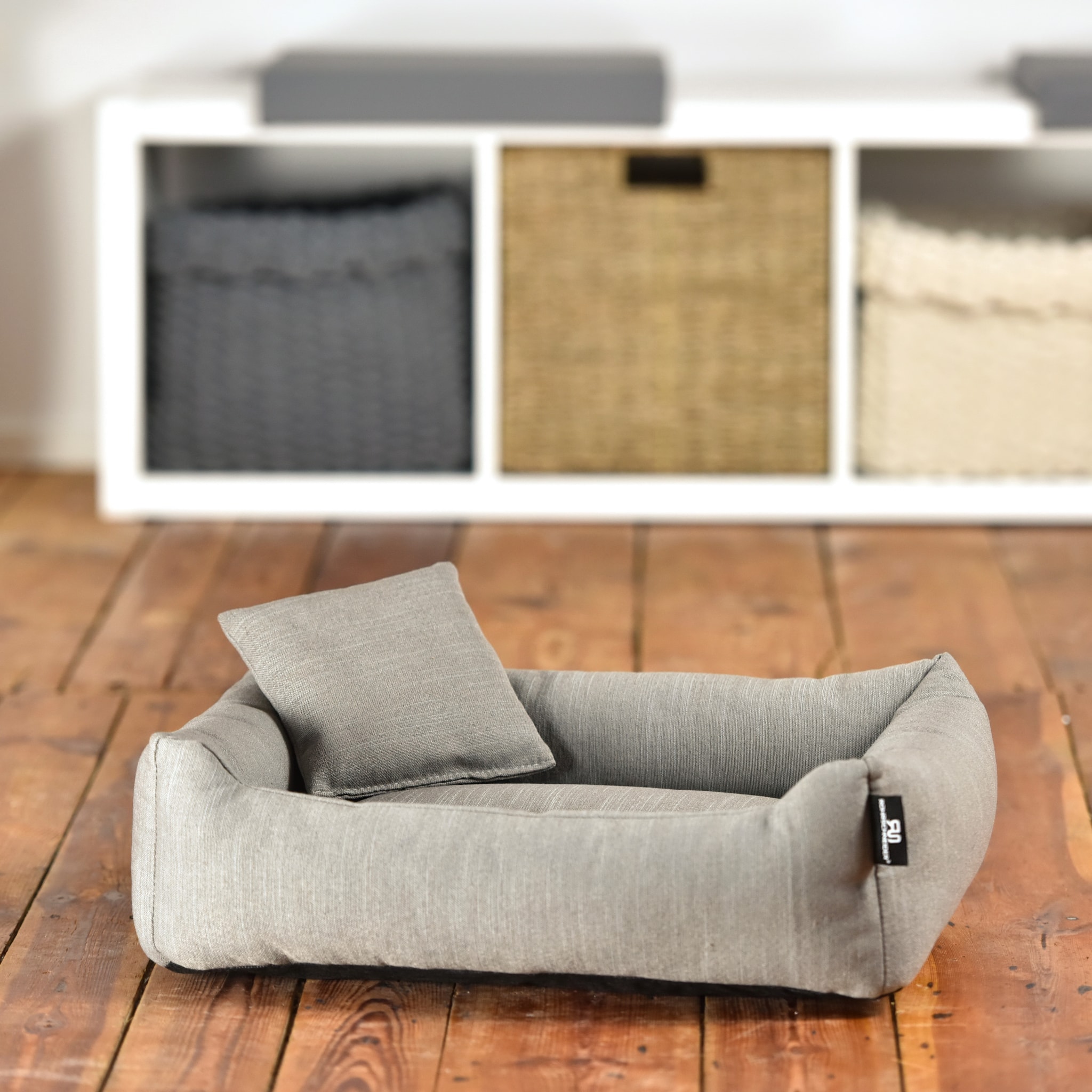 Rohrschneider – RS 22249 – Kuschelsofa Gr.1 grau recycelt – Grau – Haustiermöbel