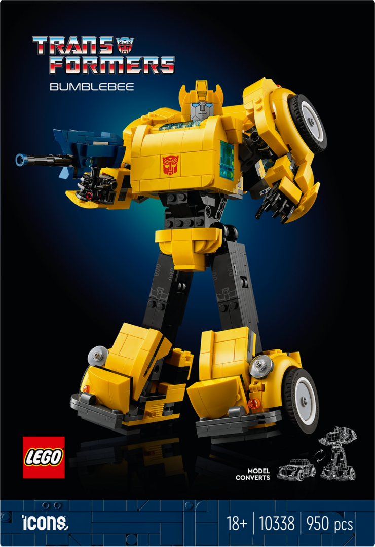 LEGO® Icons Transformers Bumblebee 10338 Roboter, Spielzeug, Apidae, Wirbellose, Hummel