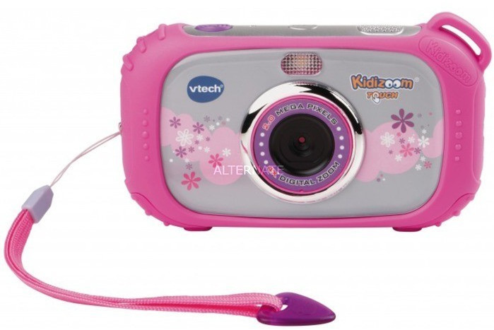 VTech KidiZoom Touch 5.0 Kinderkamera pink mit Touch-Display, 5 MP Frontkamera, Spiele, Foto-Effekte, robustes Design, ab 5 Jahren,