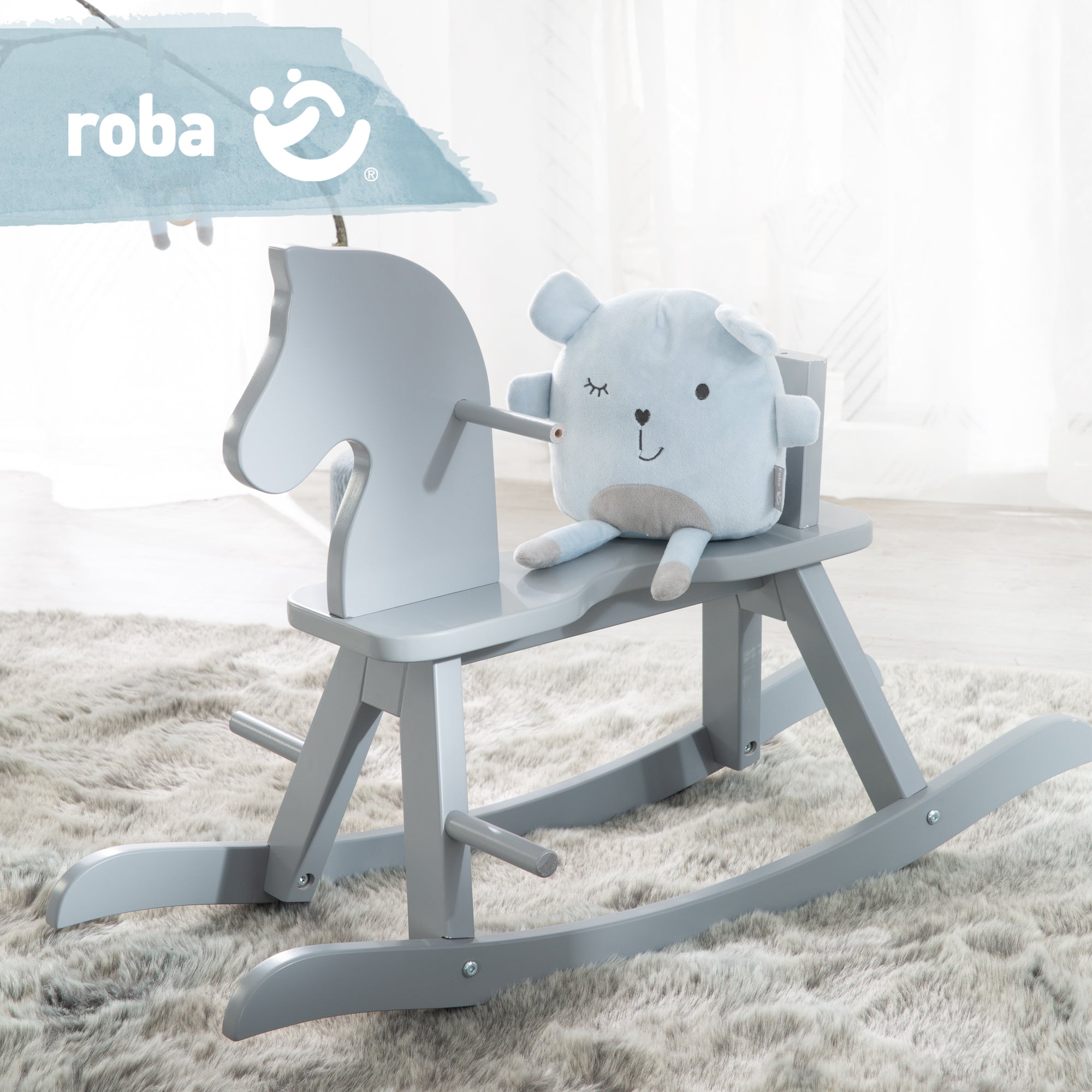 Roba 6918GA Schaukelpferd grau – Spielen & Spaß - Bild 8 Roba 6918GA Schaukelpferd grau – Spielen & Spaß - Produktbild 8