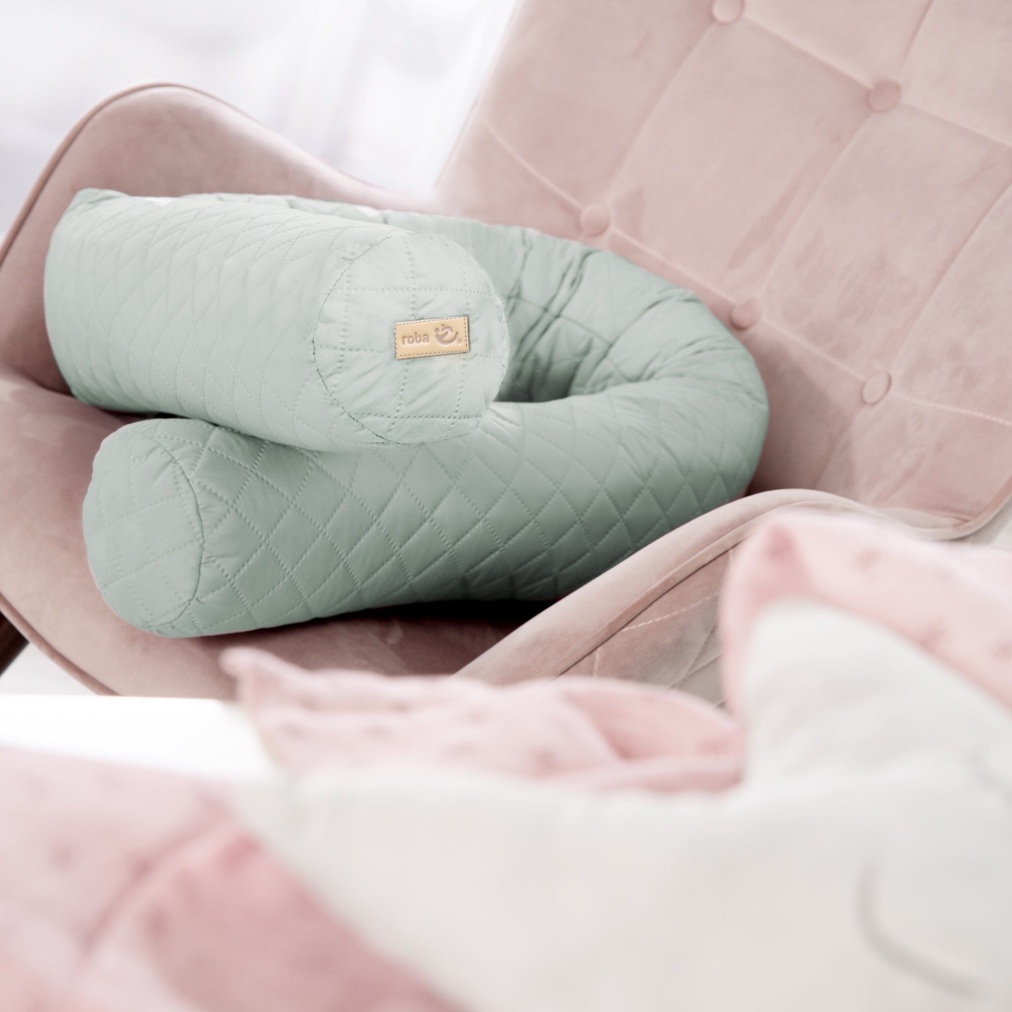 Roba 284100V241 Bettschlange roba Style Frosty green – Babynester - Bild 4 Roba 284100V241 Bettschlange roba Style Frosty green – Babynester - Produktbild 4