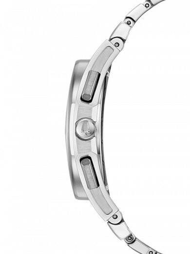 BULOVA 96A205 Quarzuhr Bulova Curv Chronograph 44mm 3ATM Platin, Zubehör, Armreif, Armbanduhr, Arm