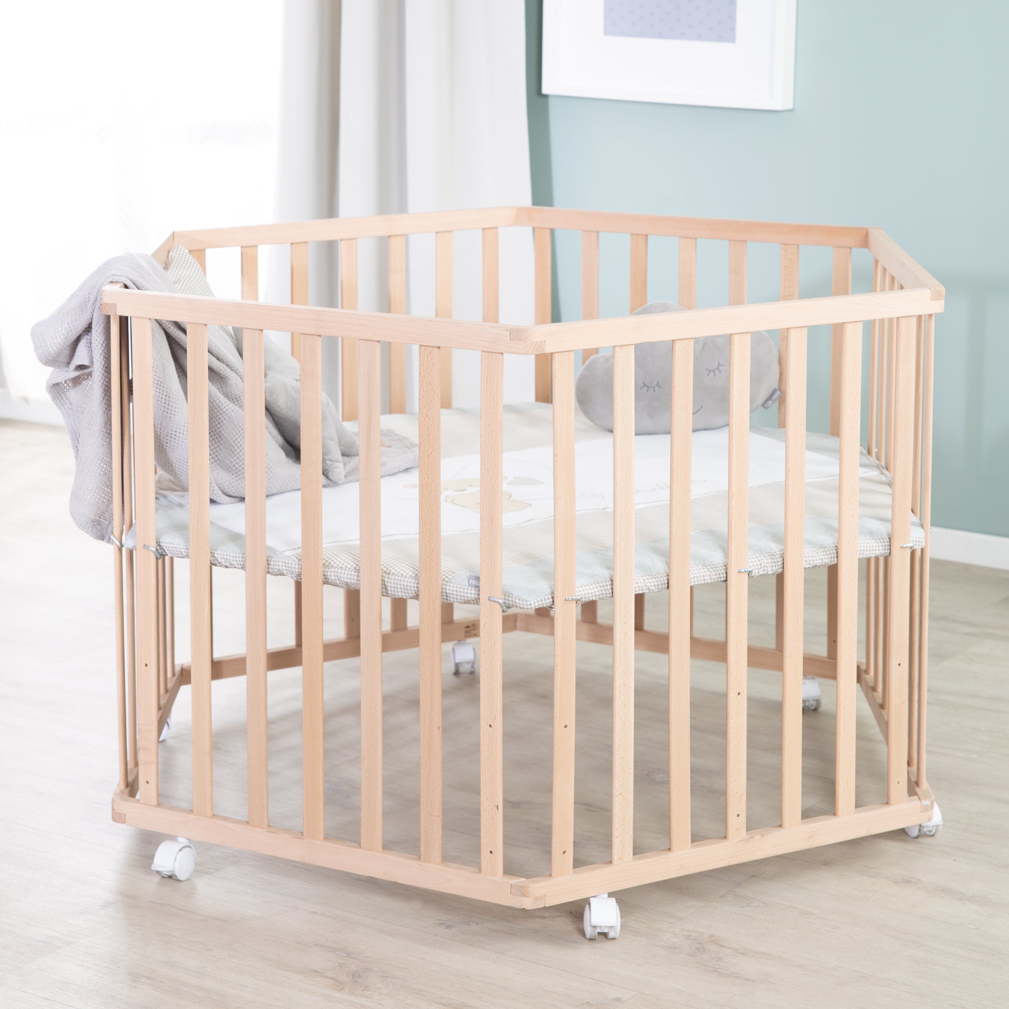 Roba 0232NAS105A Laufgitter 6-eckig Liebhabär natur lackiert - Produktbild 3