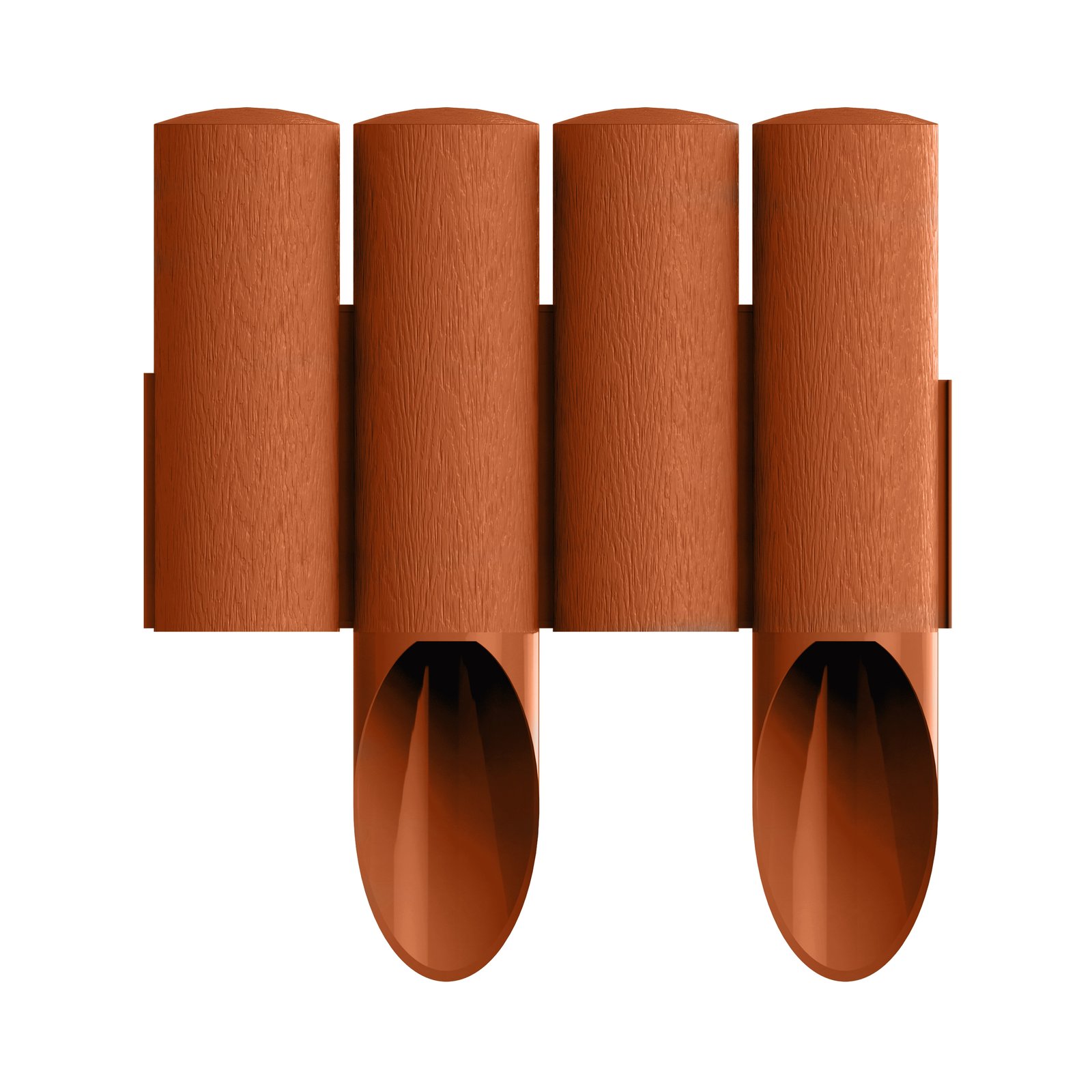 Cellfast Gartenpalisade 4 STANDARD 2,3 m ziegelsteinrot