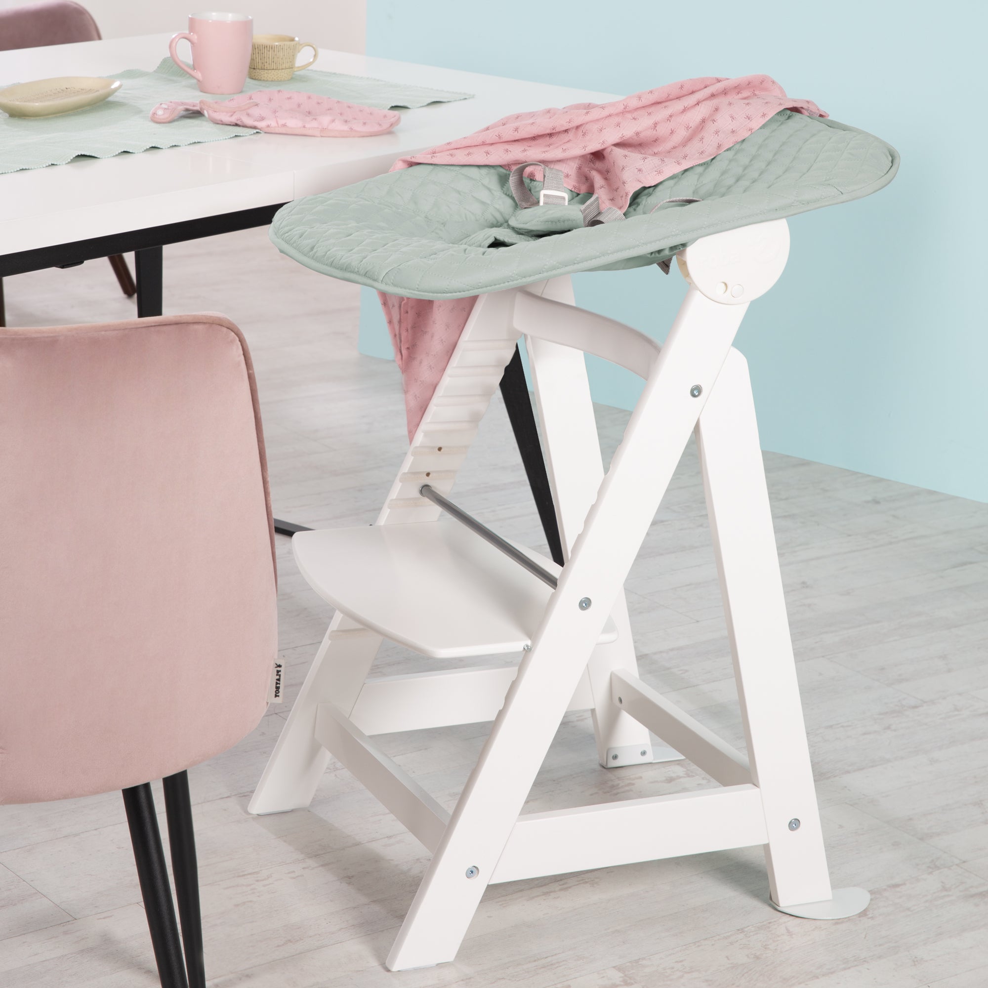 Roba 75063WEV241 Treppenhochstuhl, Set 2in1 Frosty green weiß - Produktbild 10