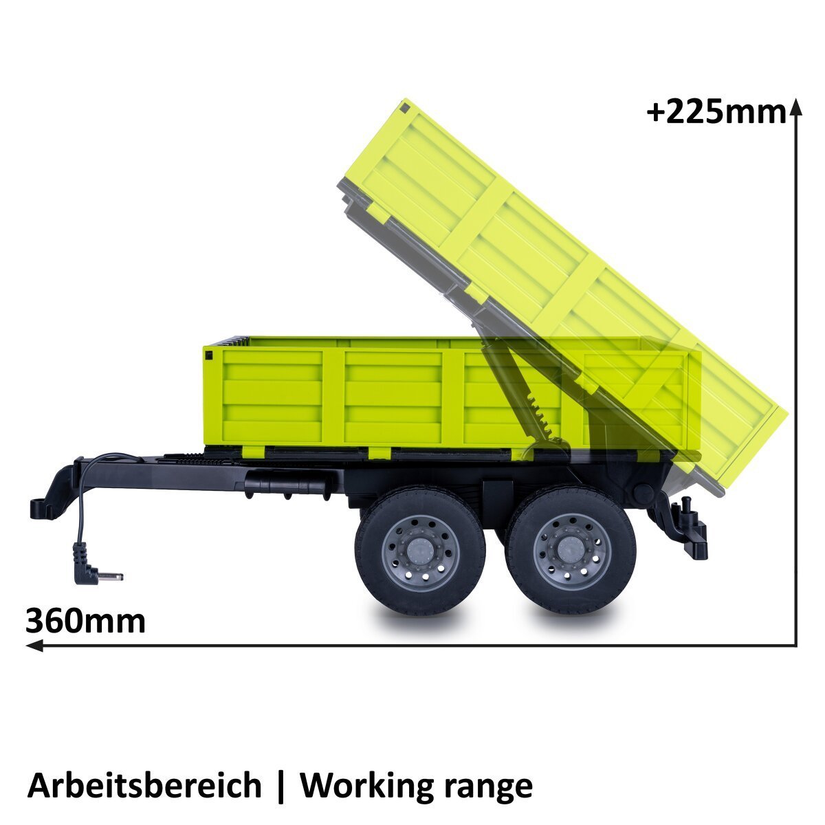 JAMARA Kipper hellgrün für RC Traktor 1:16 ab 6 Jahren JAMARA Kipper hellgrün für RC Traktor 1:16 ab 6 Jahren