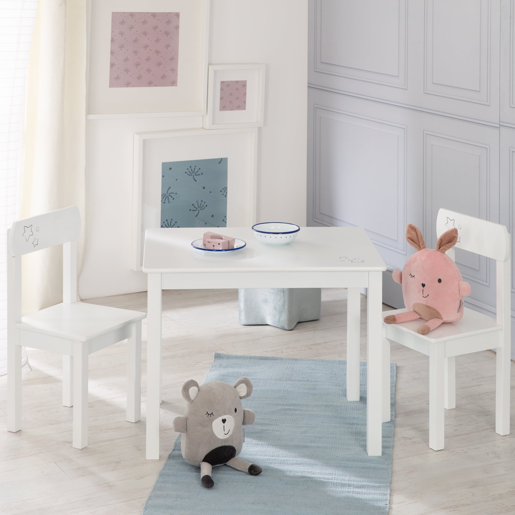 Roba 450017D190 Kindersitzgruppe Little Stars weiß – Spielmöbel - Bild 2 Roba 450017D190 Kindersitzgruppe Little Stars weiß – Spielmöbel - Produktbild 2