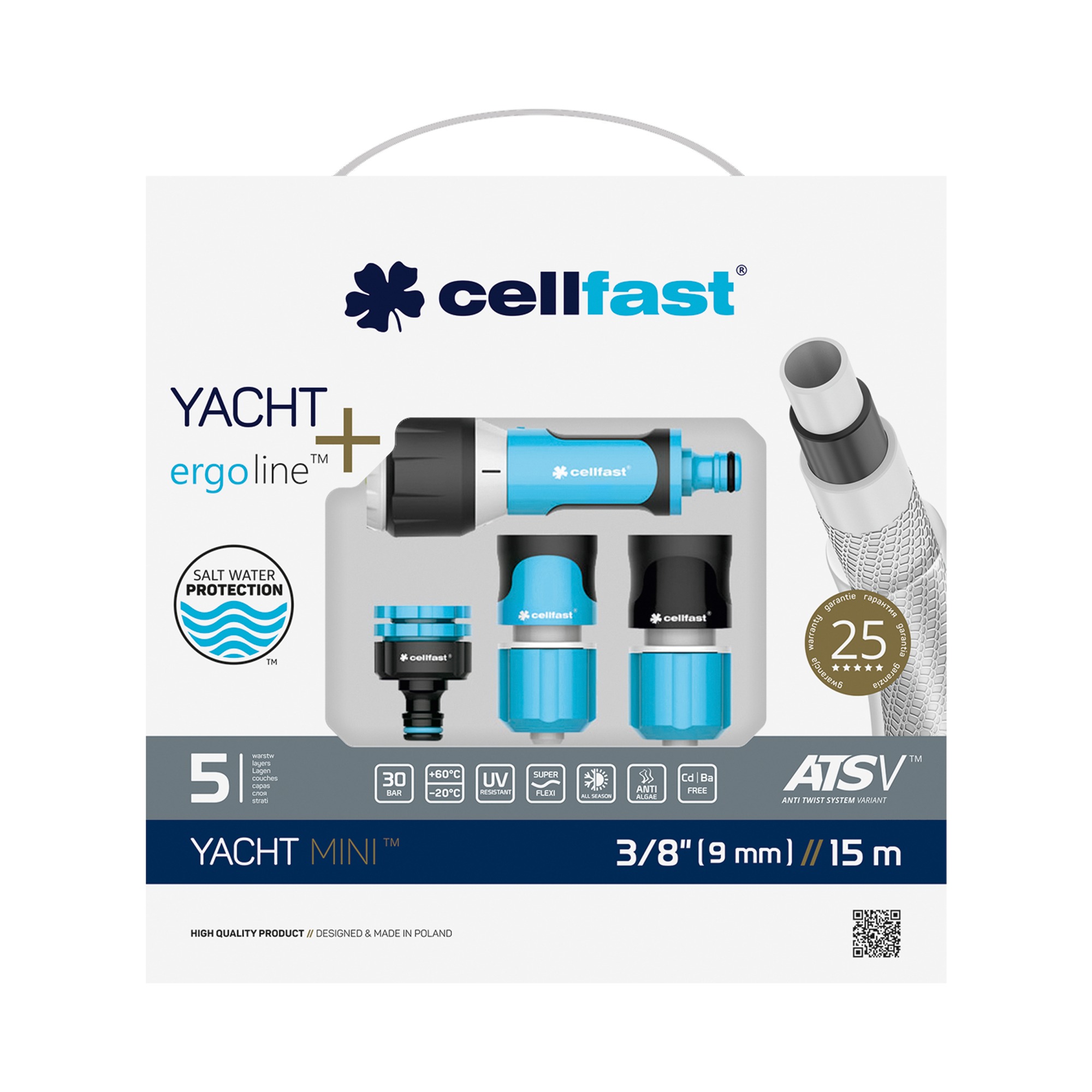 Cellfast Satz YACHT MINI 3/8" 15 m