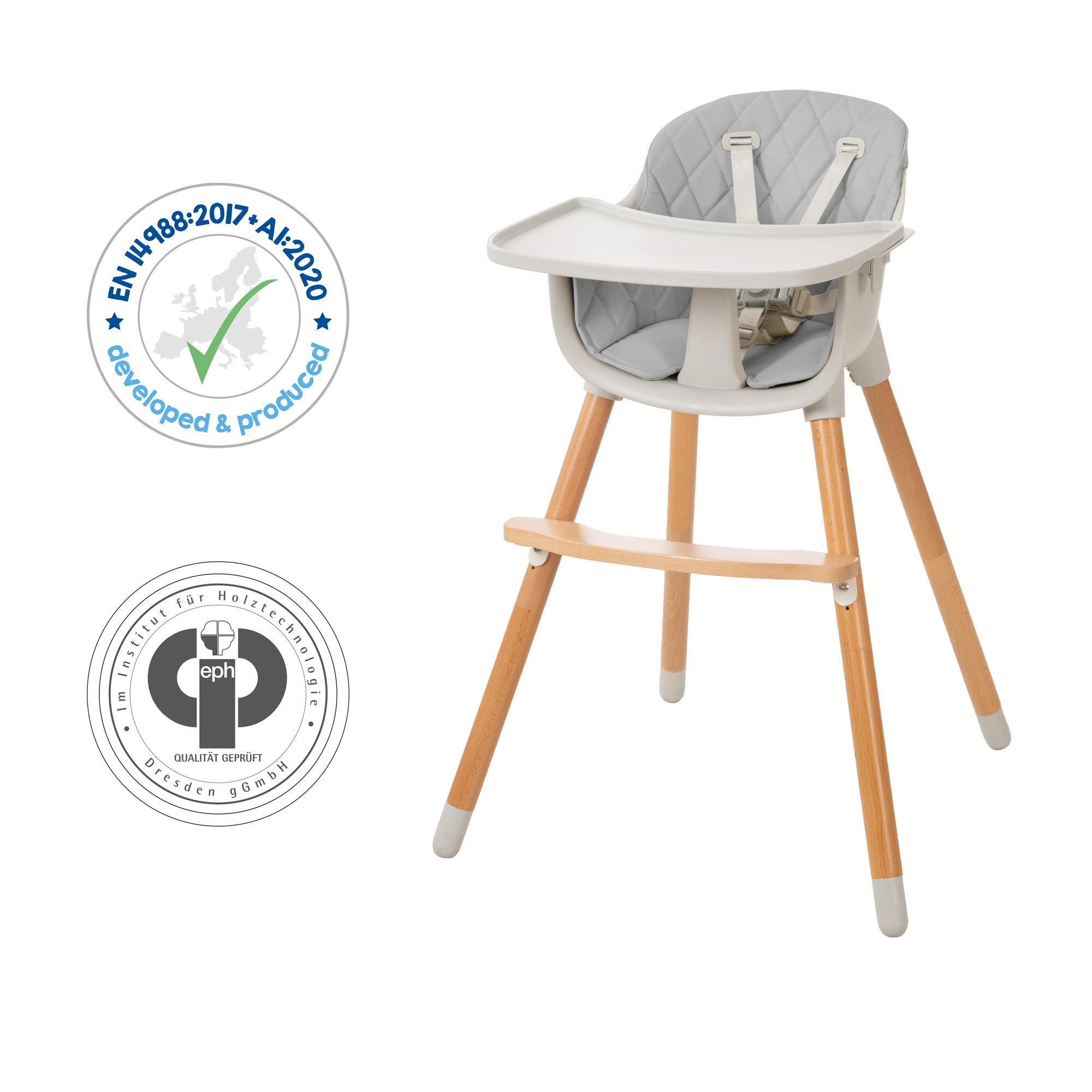 Roba 7575GA Hochstuhl Style Up Wood grau - Bild 10 Roba 7575GA Hochstuhl Style Up Wood grau - Produktbild 10