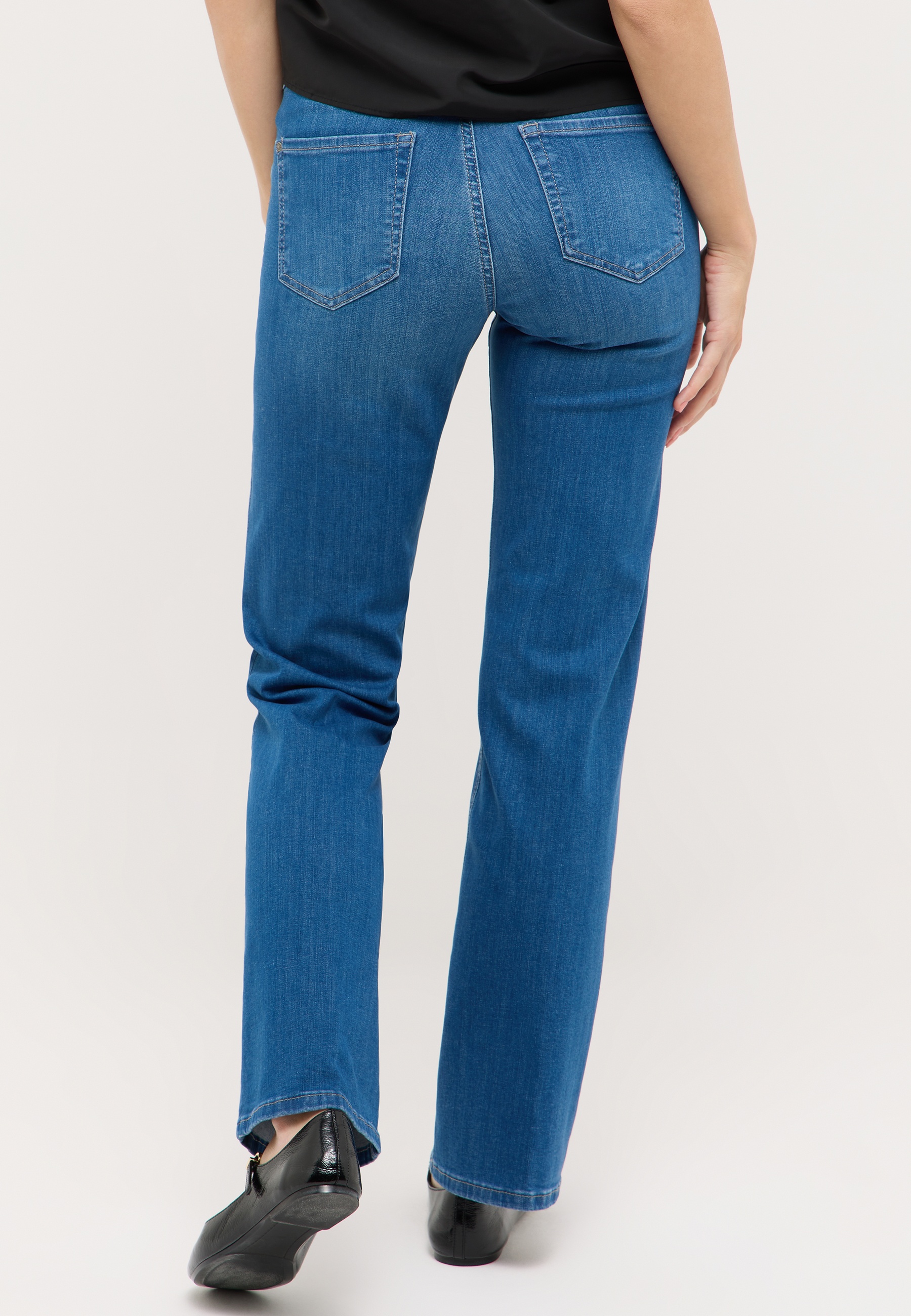 ANGELS 346290030B Damen Jeans Lara Wide Leg - Blau - 5